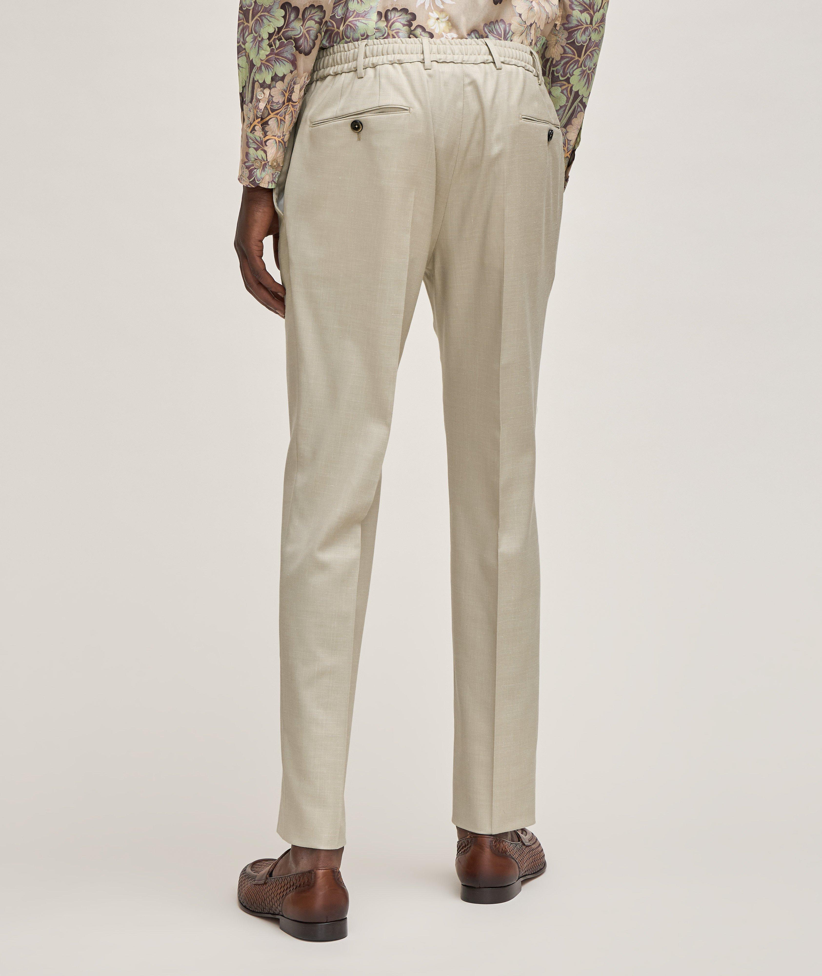 Stretch-Virgin Wool Blend Pants  image 2