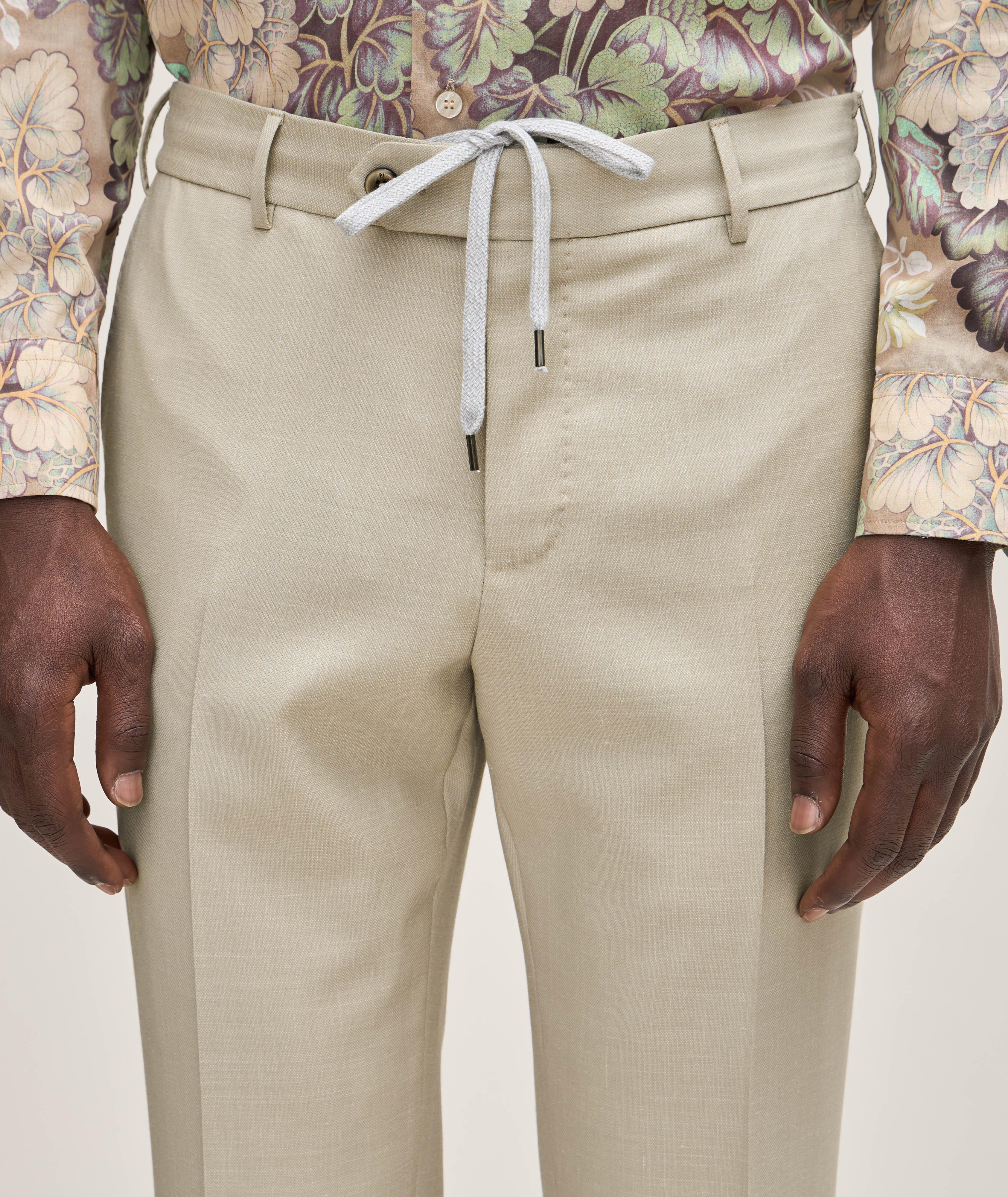 Stretch-Virgin Wool Blend Pants  image 3