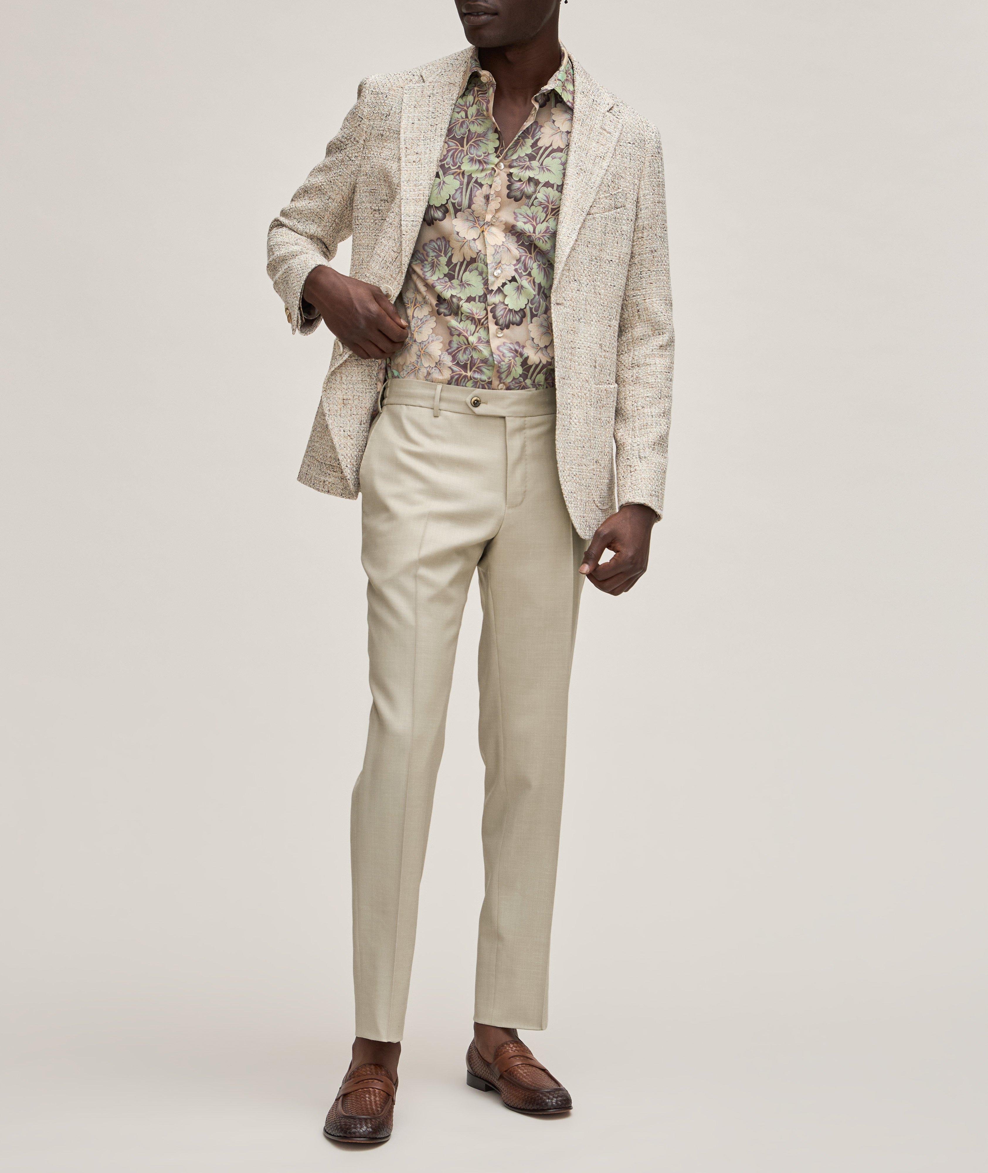 Stretch-Virgin Wool Blend Pants  image 4