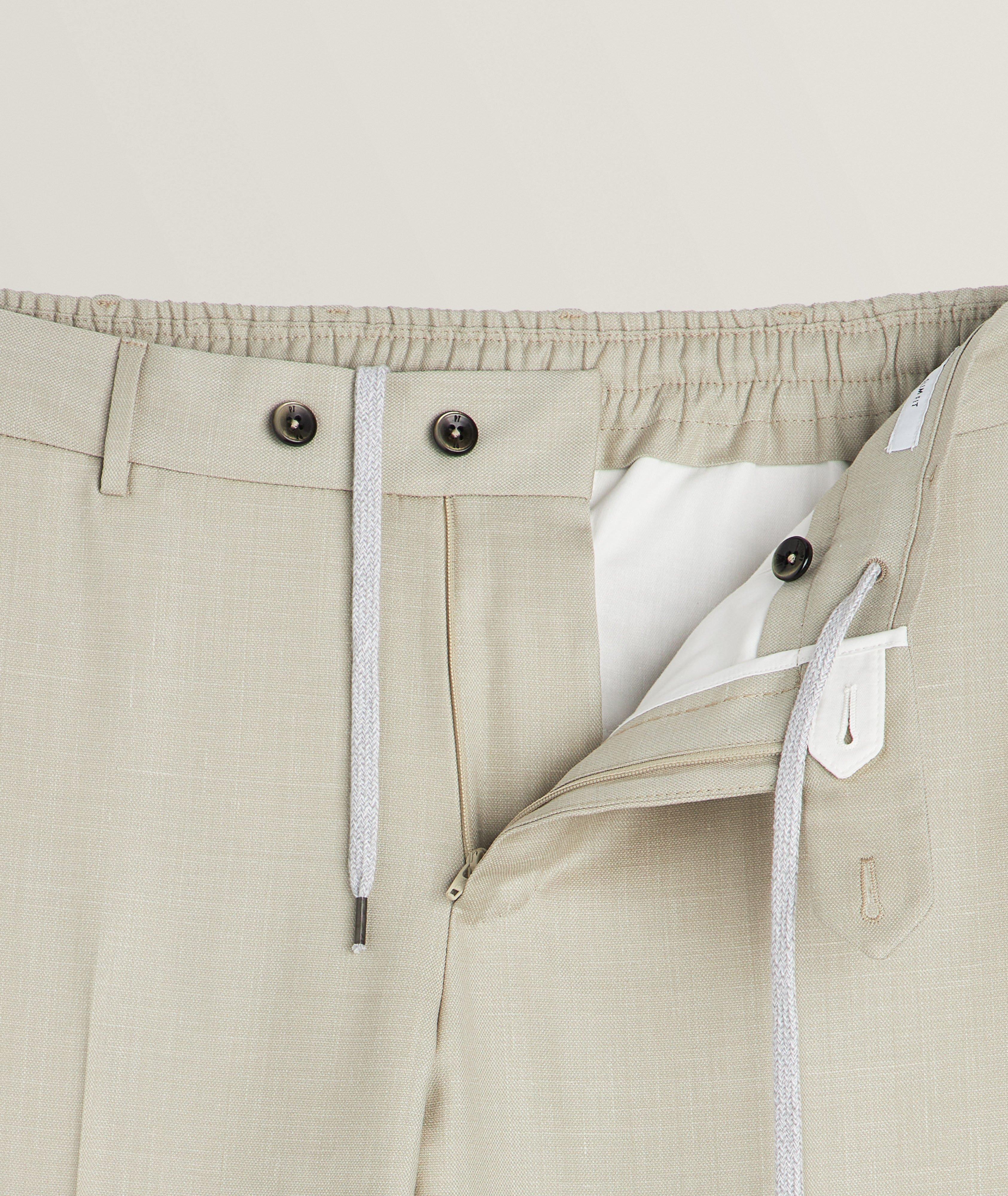 Stretch-Virgin Wool Blend Pants  image 5