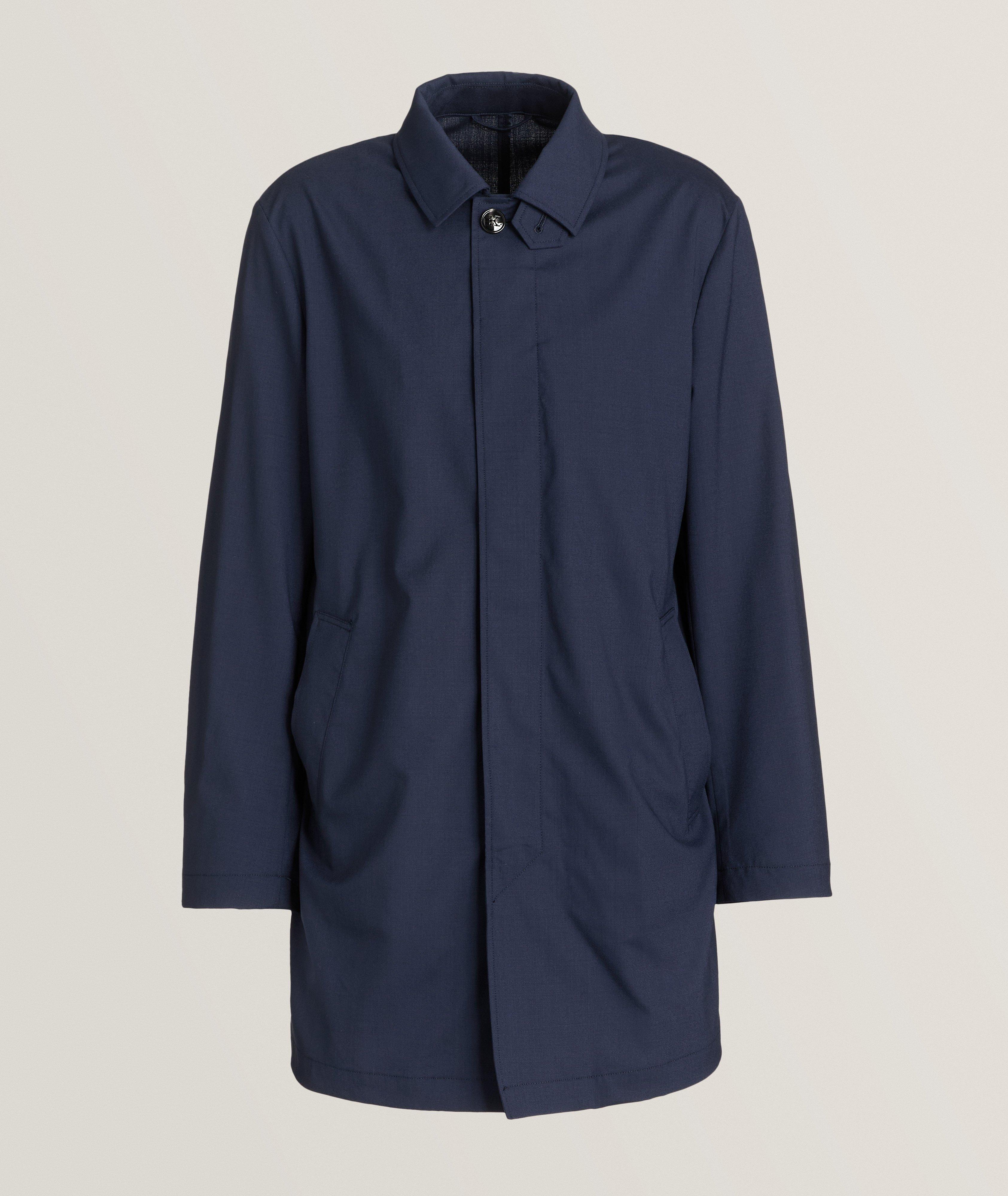 Kiton Manteau En Laine En Bleu , Taille Homme 56