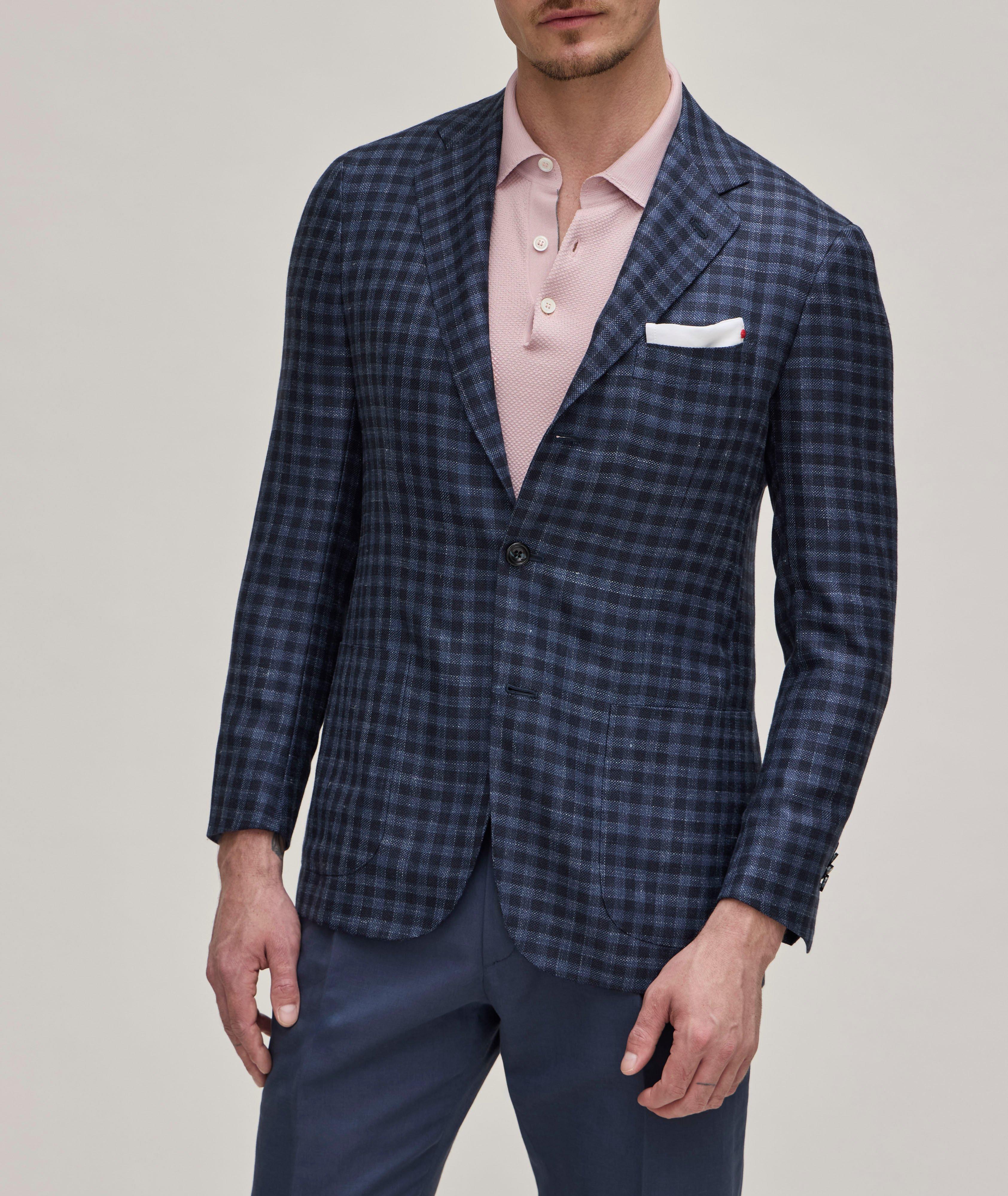 Check Cashmere, Silk & Linen Sport Jacket  image 1