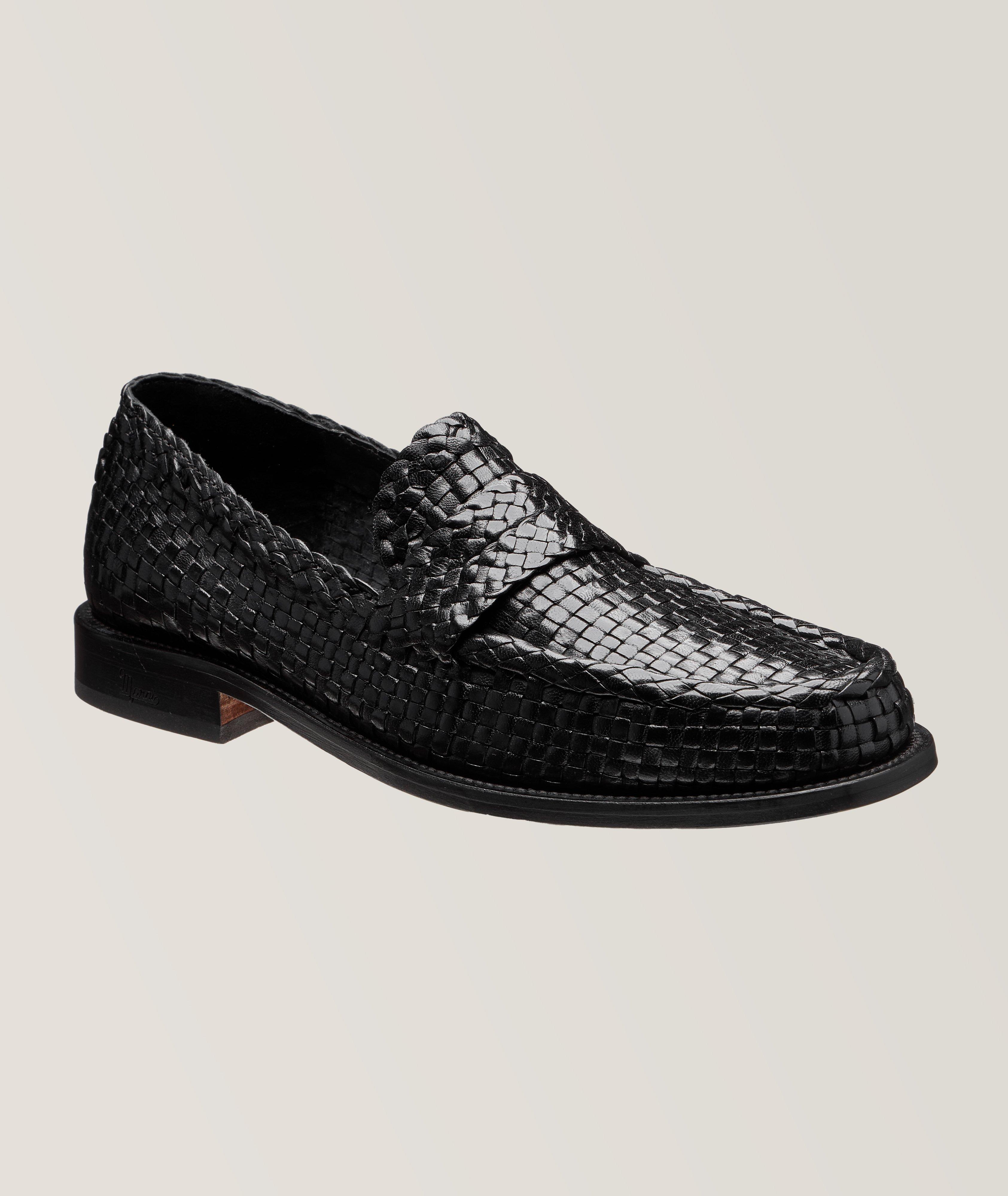 Marni Mocassin En Cuir Tressé En Noir , Taille Homme 43