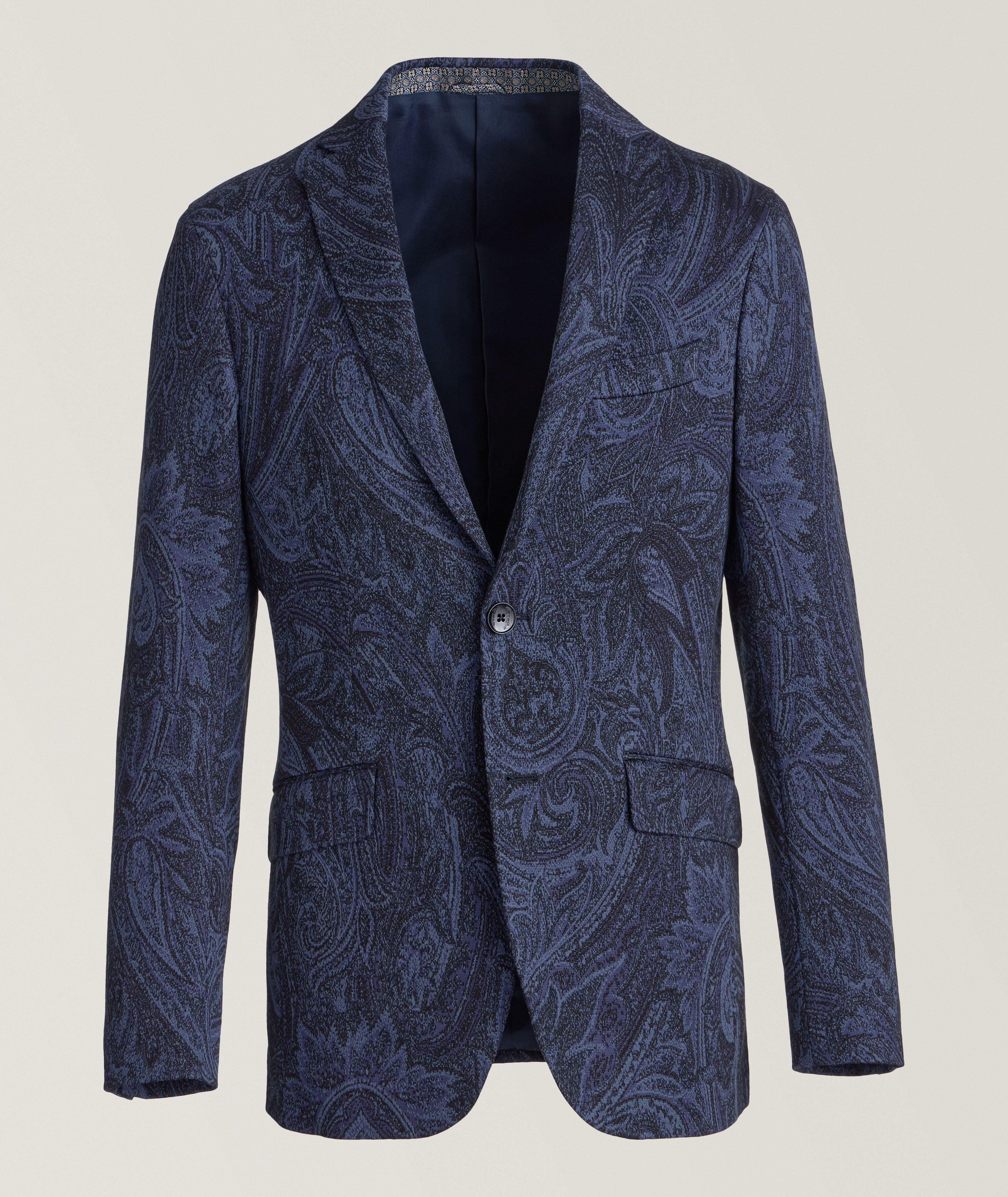 Etro Veston À Motif Paisley En Bleu , Taille Homme 52