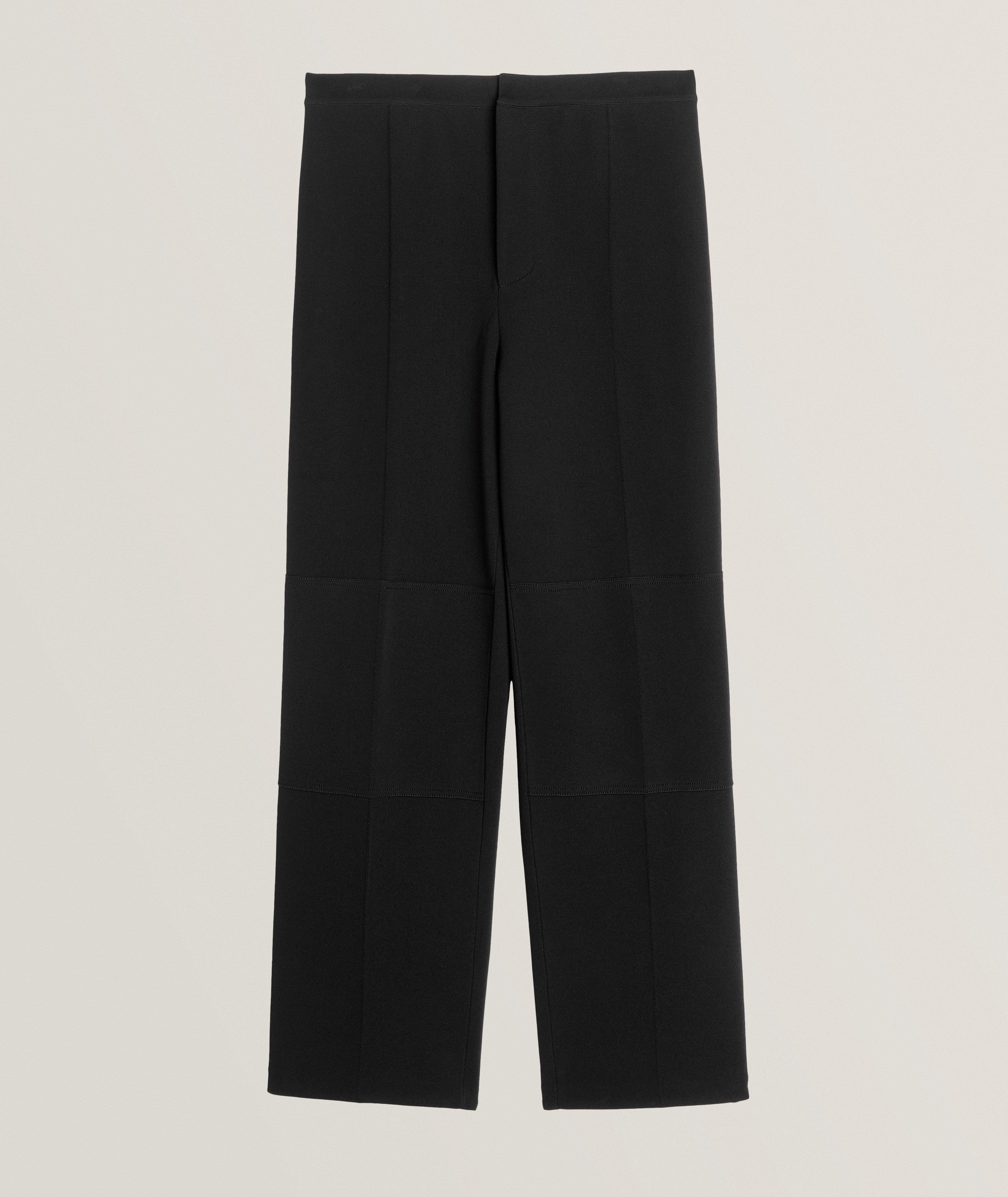 Jil Sander Double-Faced Viscose-Blend Pants In Black , Men's Size 52