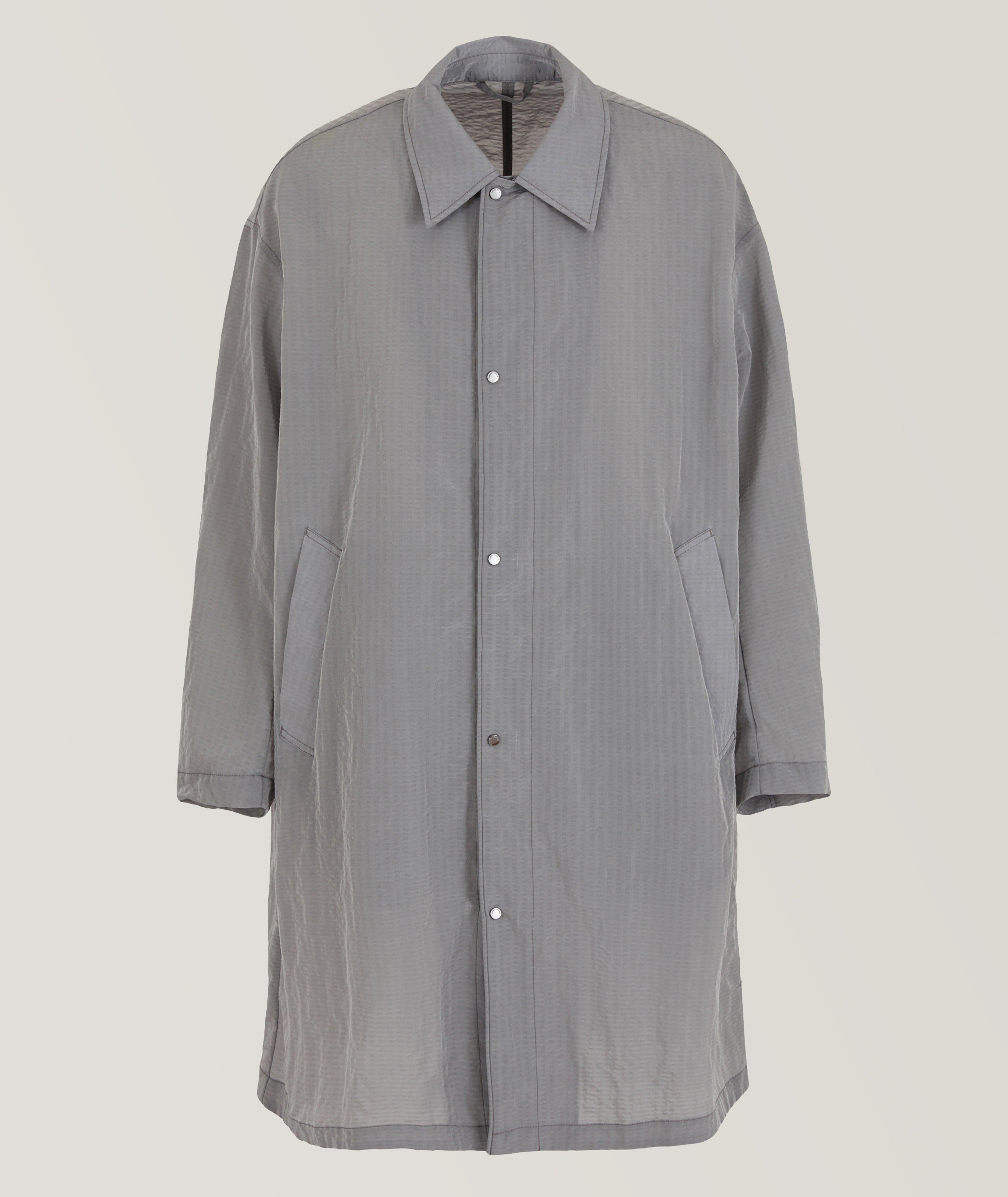 Emporio Armani Trench En Toile De Nylon En Gris , Taille Homme 46