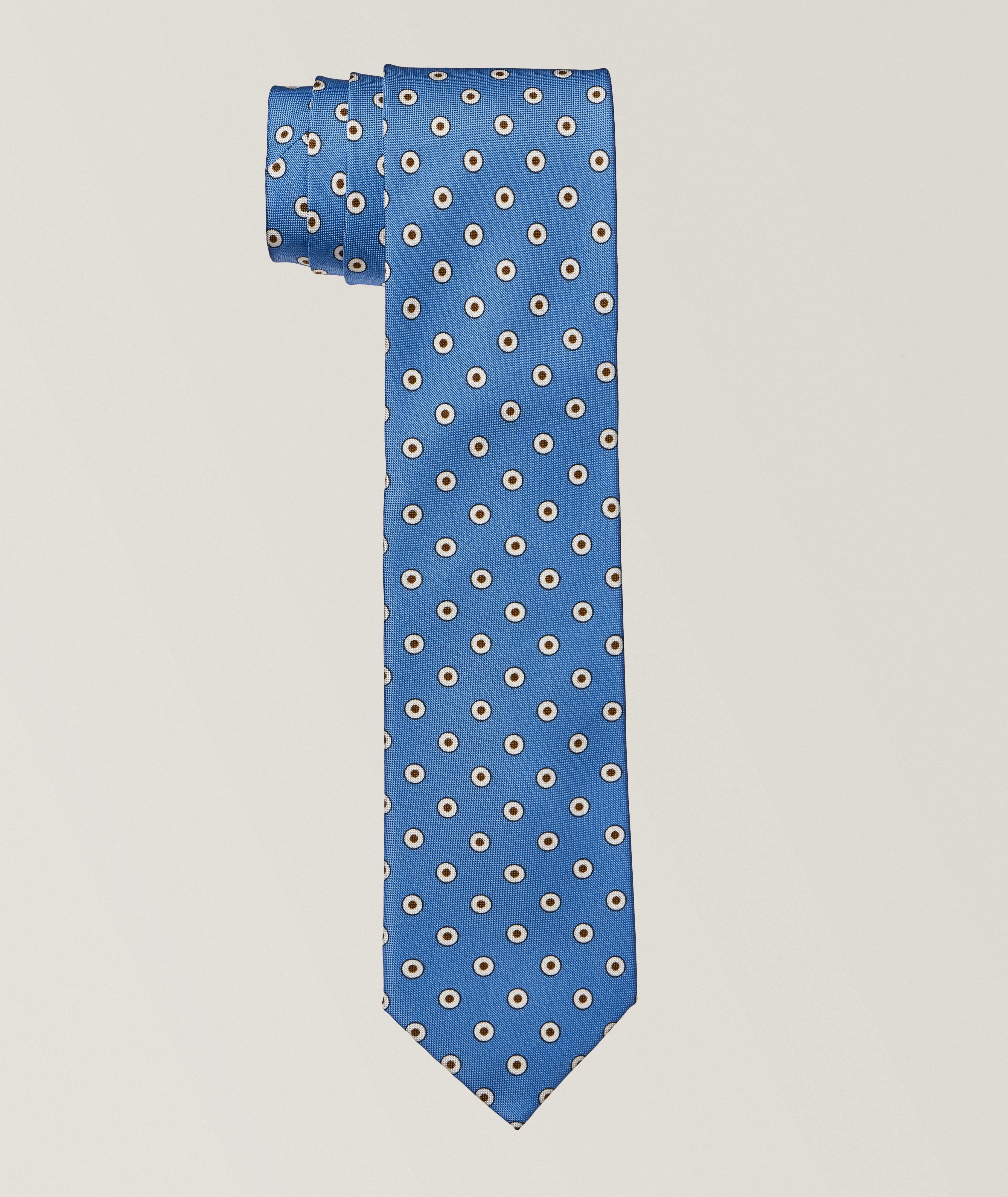 Modern Circles Silk-Cotton Tie