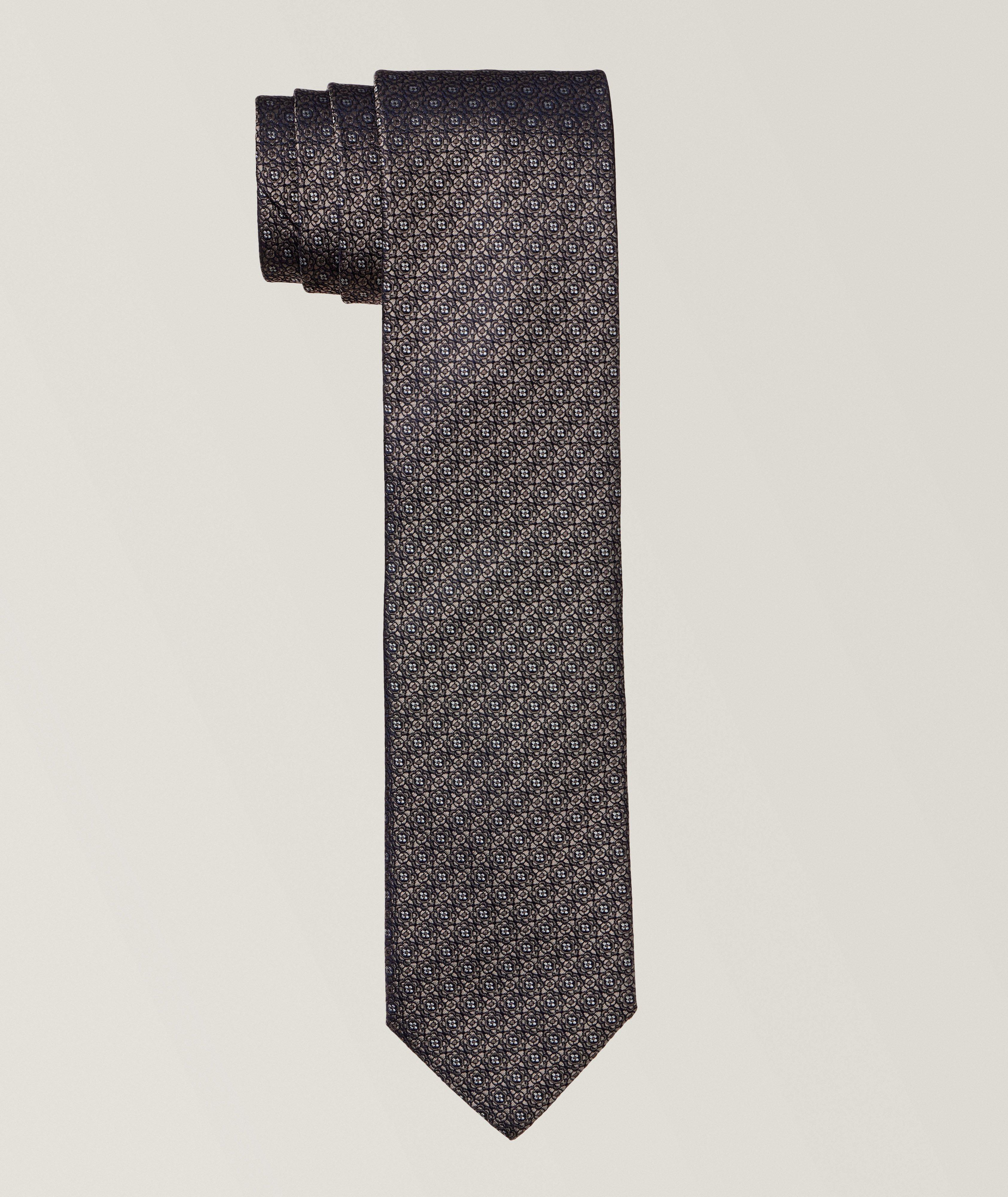 Miniature Floral Silk Tie