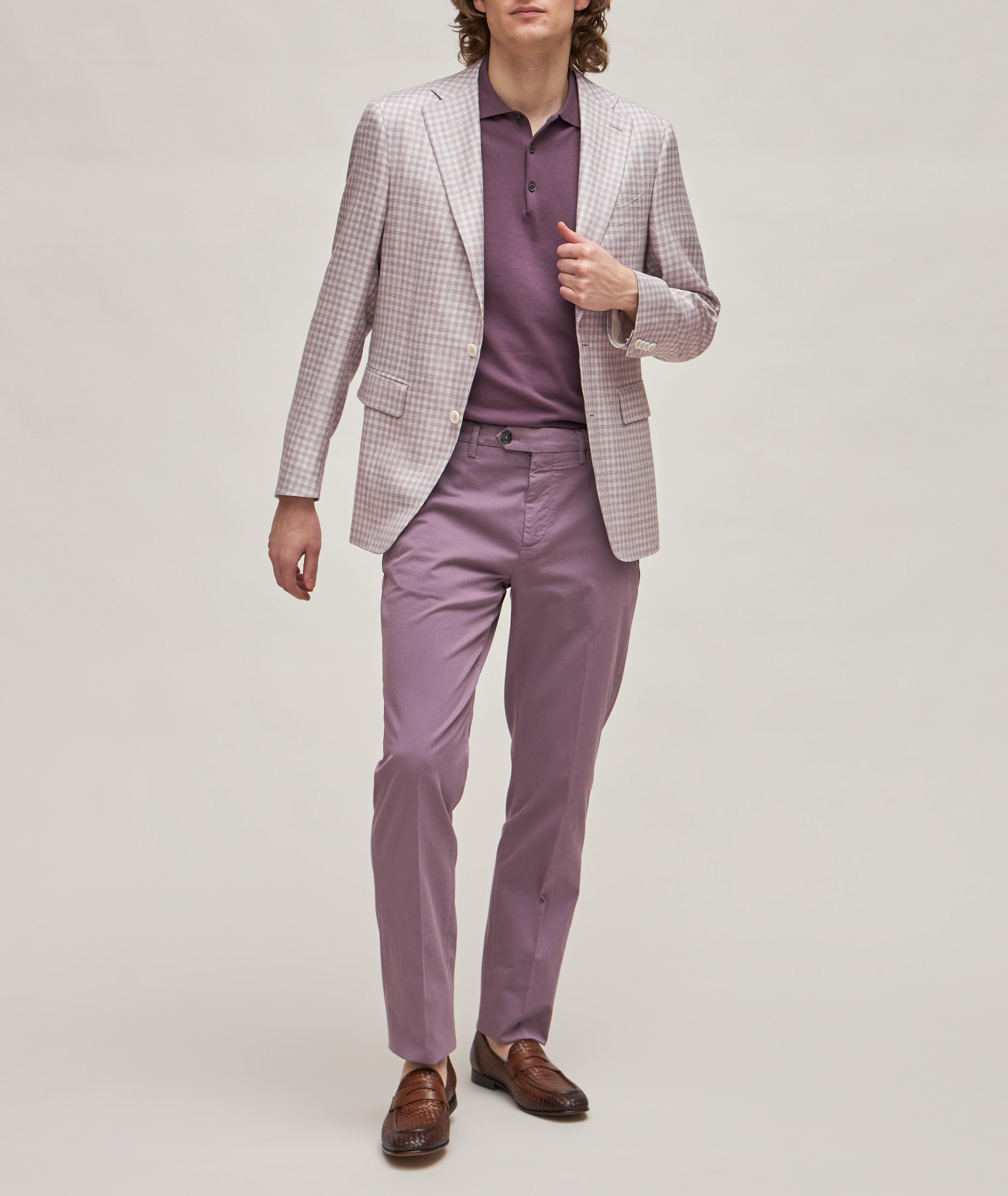 Gingham Wool, Silk & Linen Sport Jacket image 3