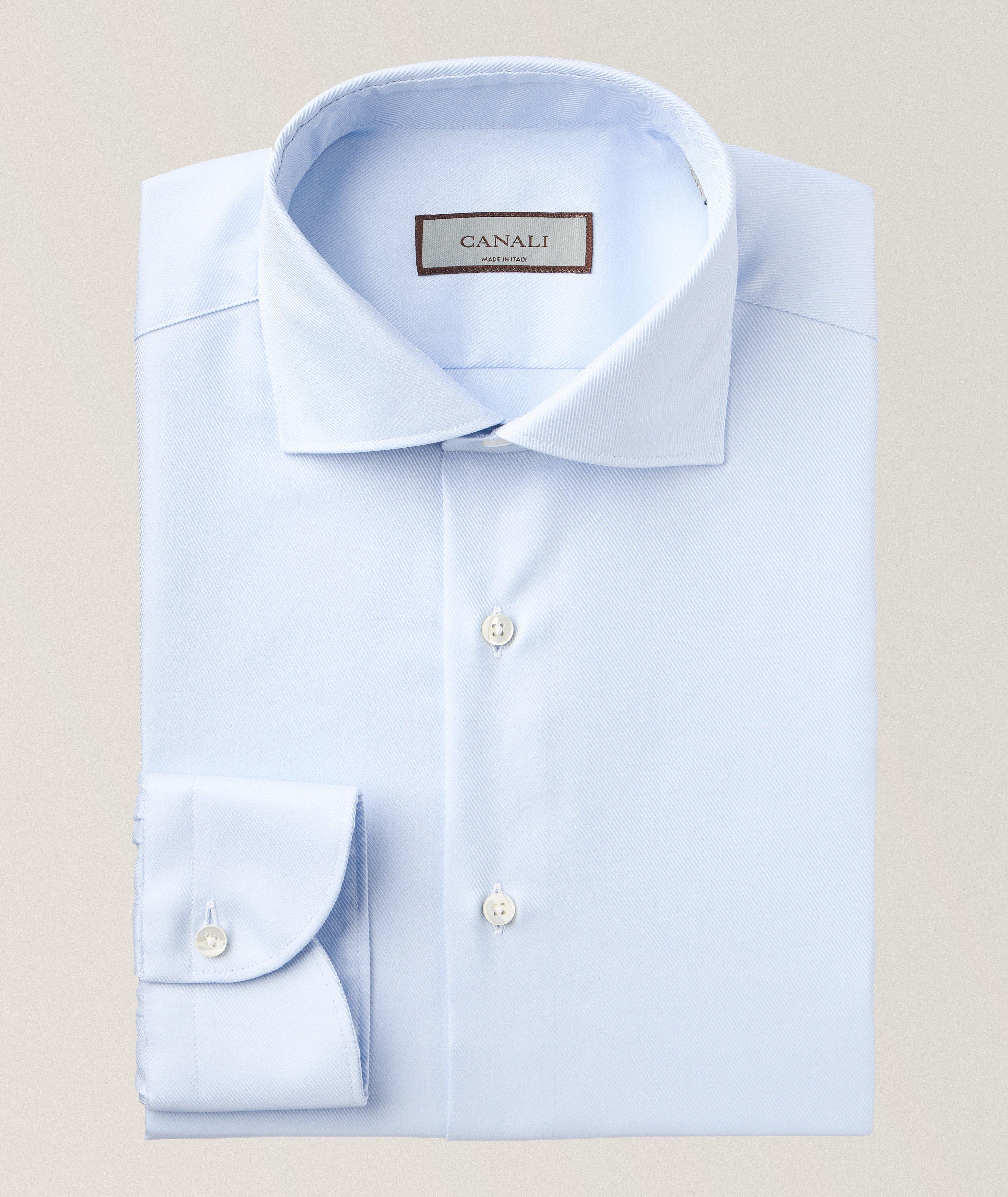 Canali Chemise Habillée De Coupe Amincie En Bleu , Taille Homme 15.5