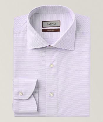 Eton Contemporary-Fit Diamond Weave Tuxedo Shirt | Dress Shirts