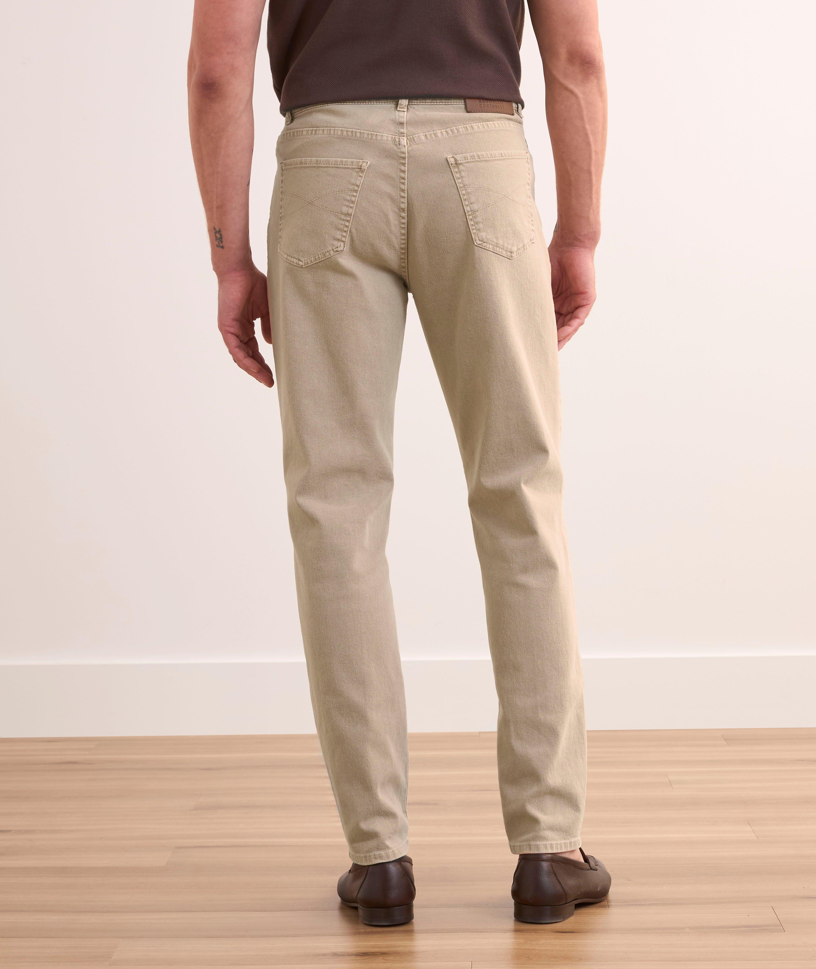 Traditional-Fit Overdyed Denim Pants image 2