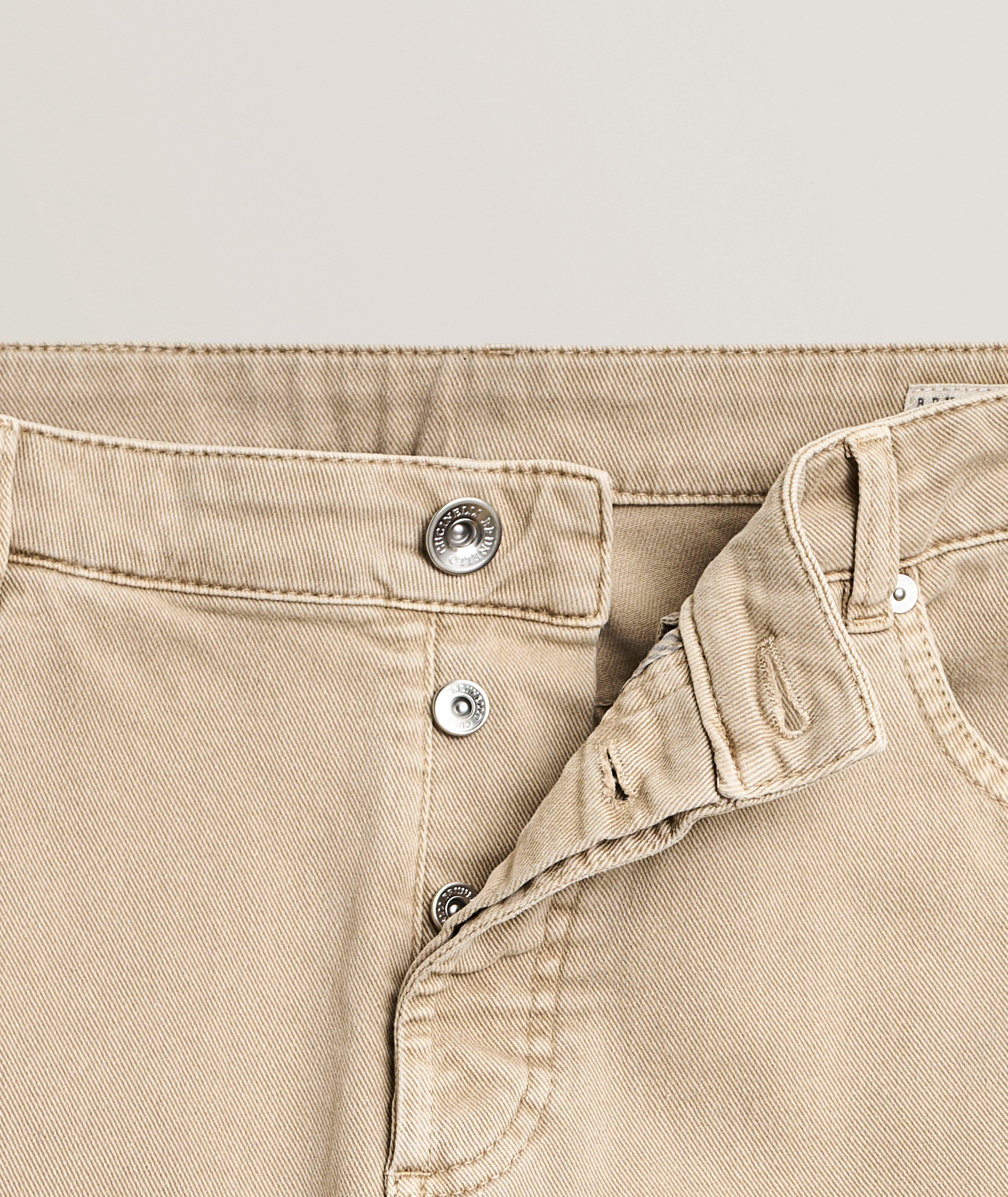 Traditional-Fit Overdyed Denim Pants image 4