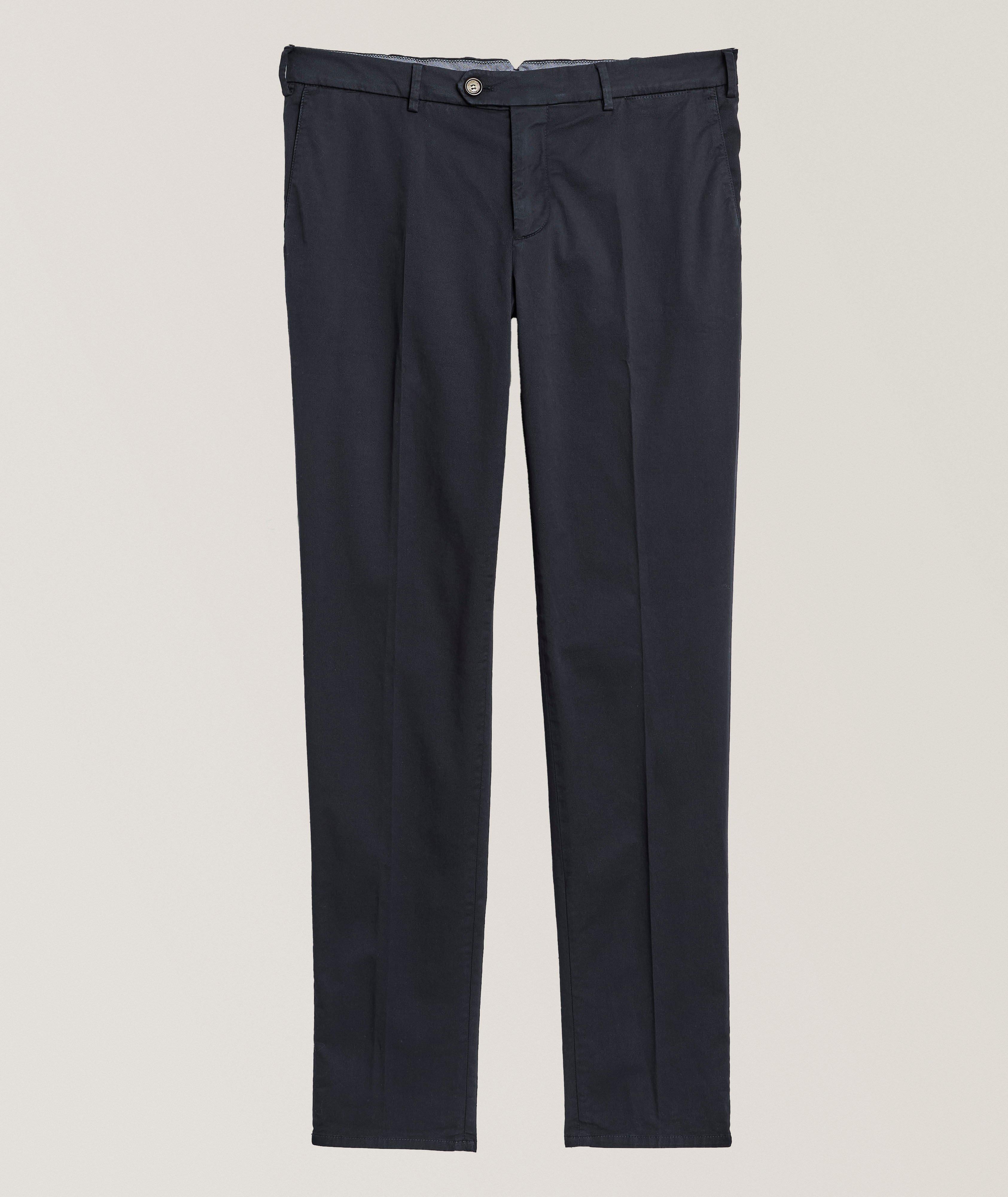 Italian Fit Stretch-Cotton Pants image 0