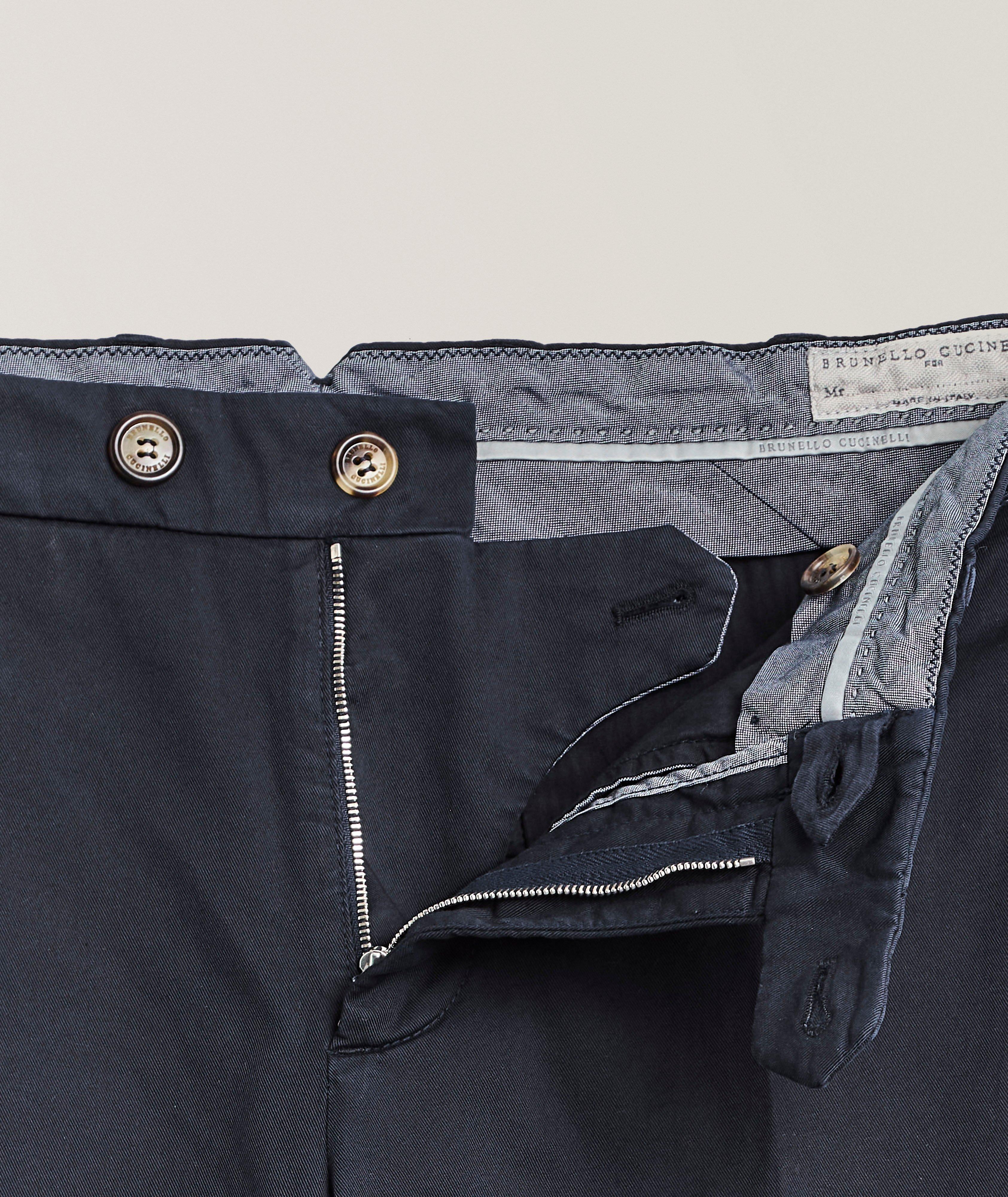 Italian Fit Stretch-Cotton Pants image 3