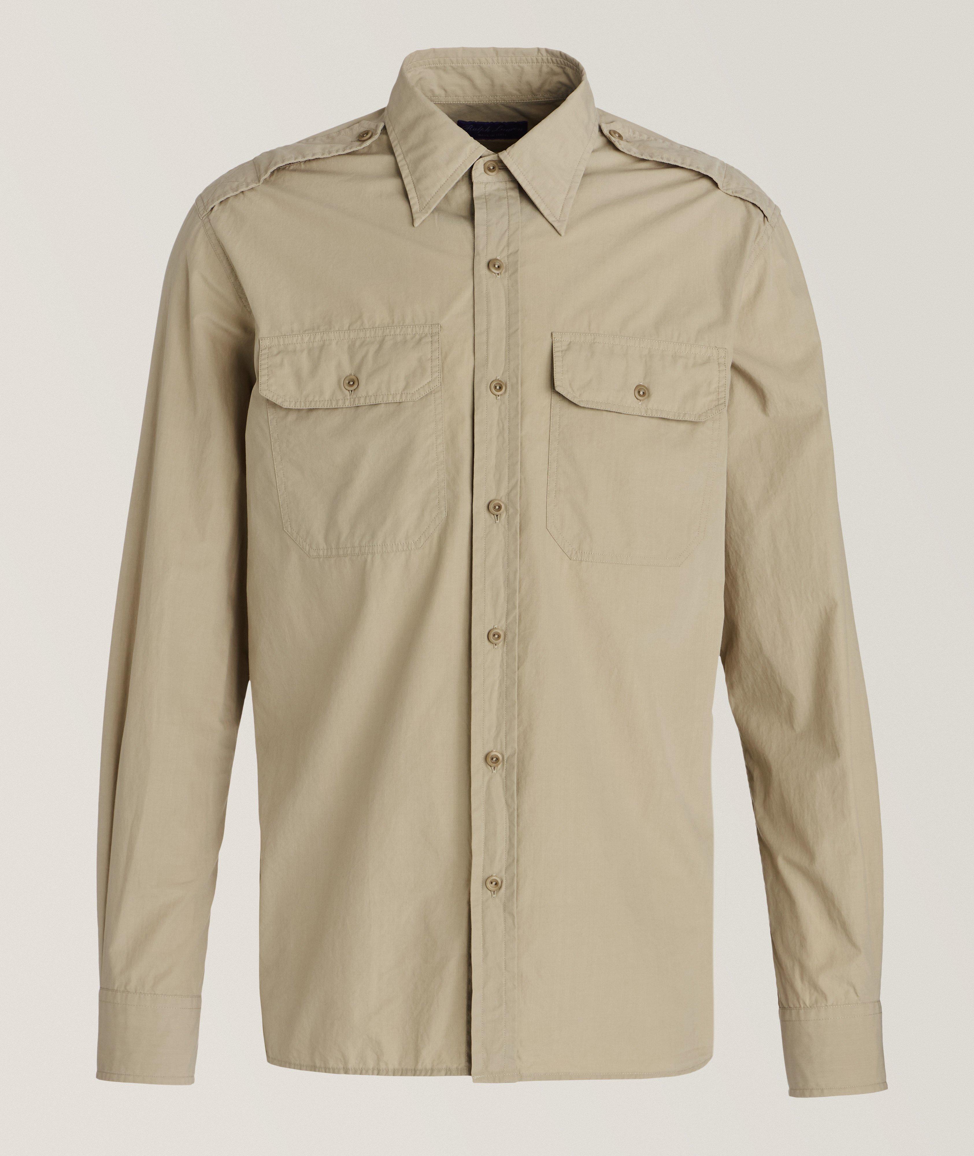 Asford Brushed Poplin Cotton Sport Shirt image 0