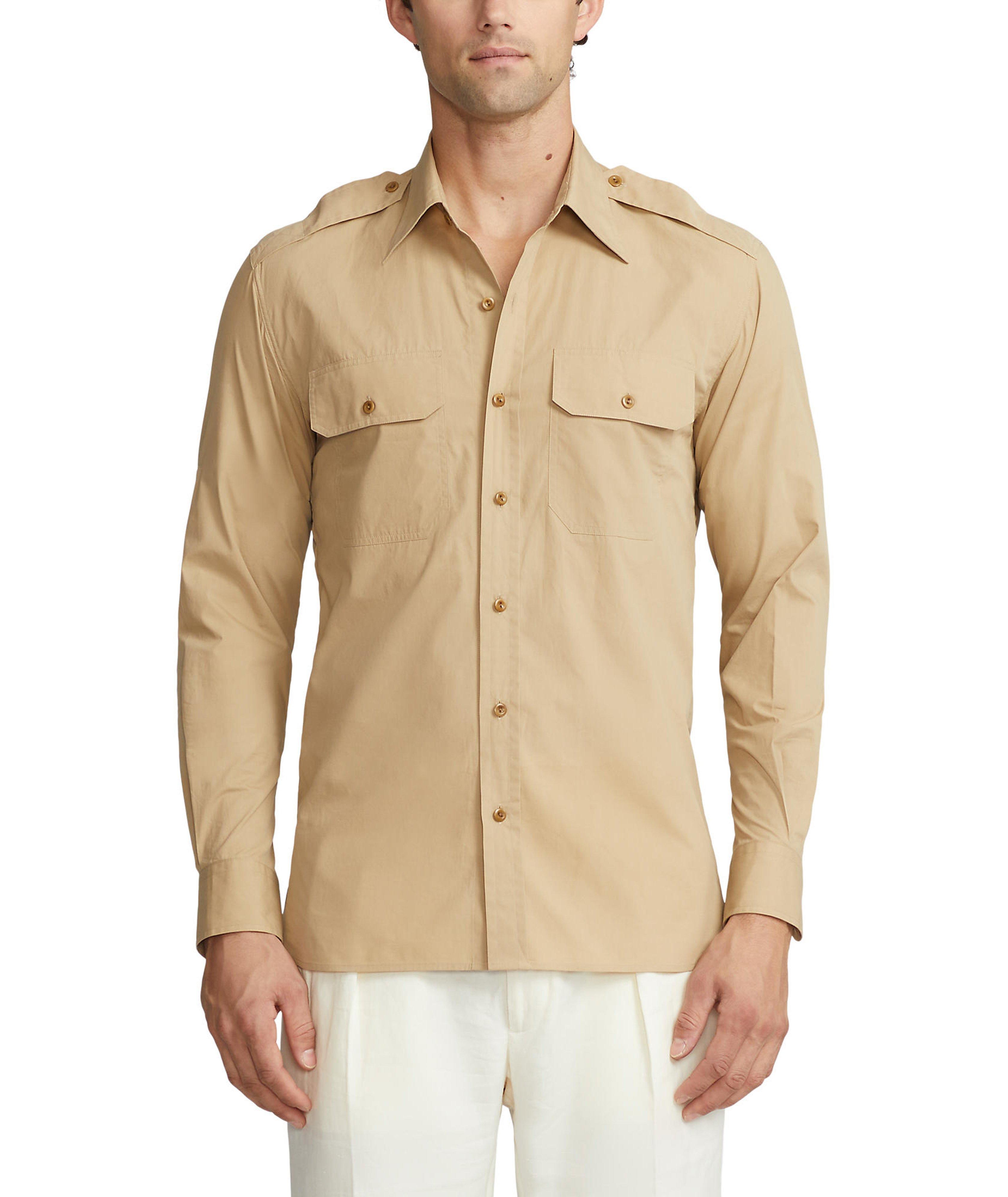 Asford Brushed Poplin Cotton Sport Shirt image 1