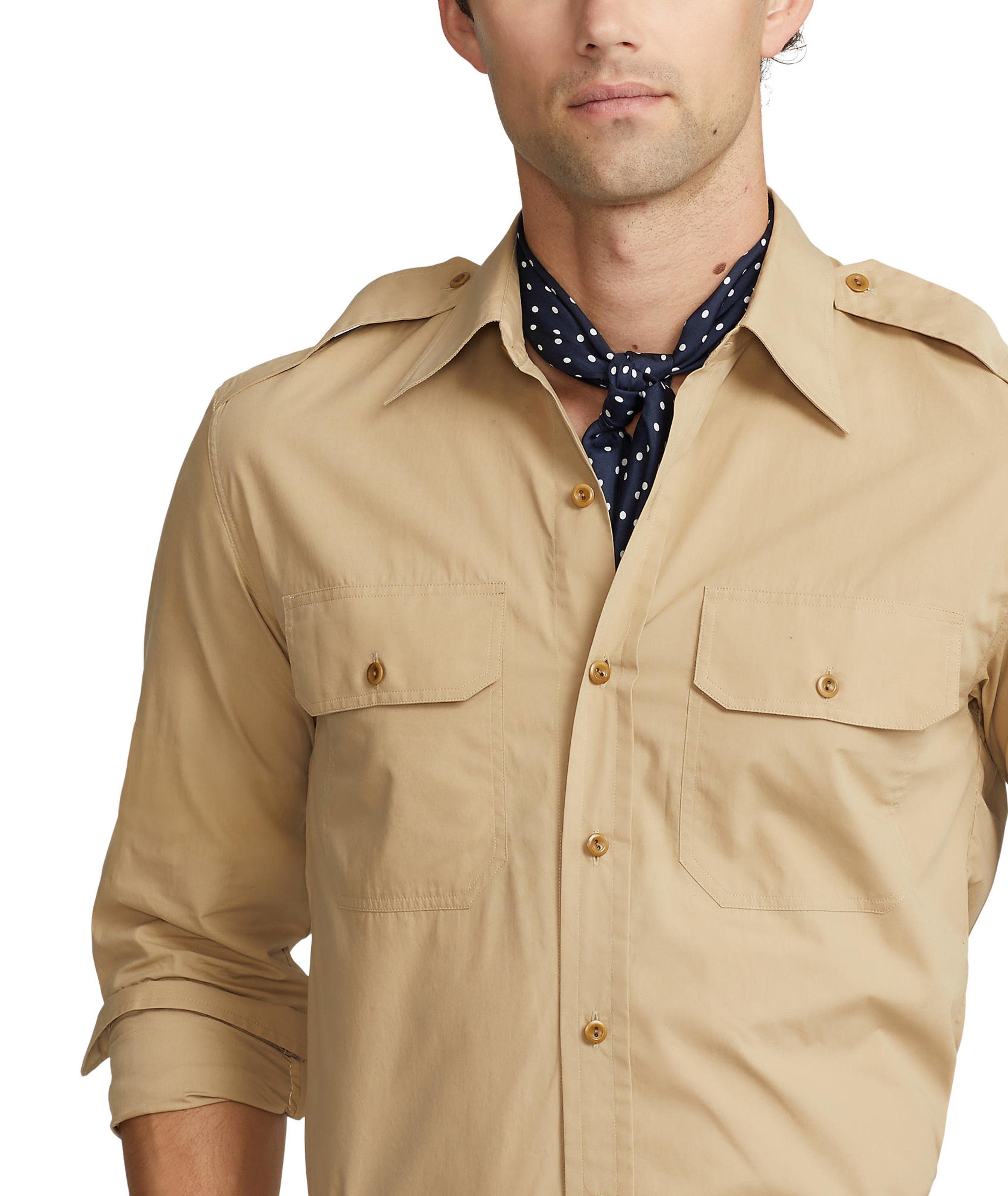 Asford Brushed Poplin Cotton Sport Shirt image 3