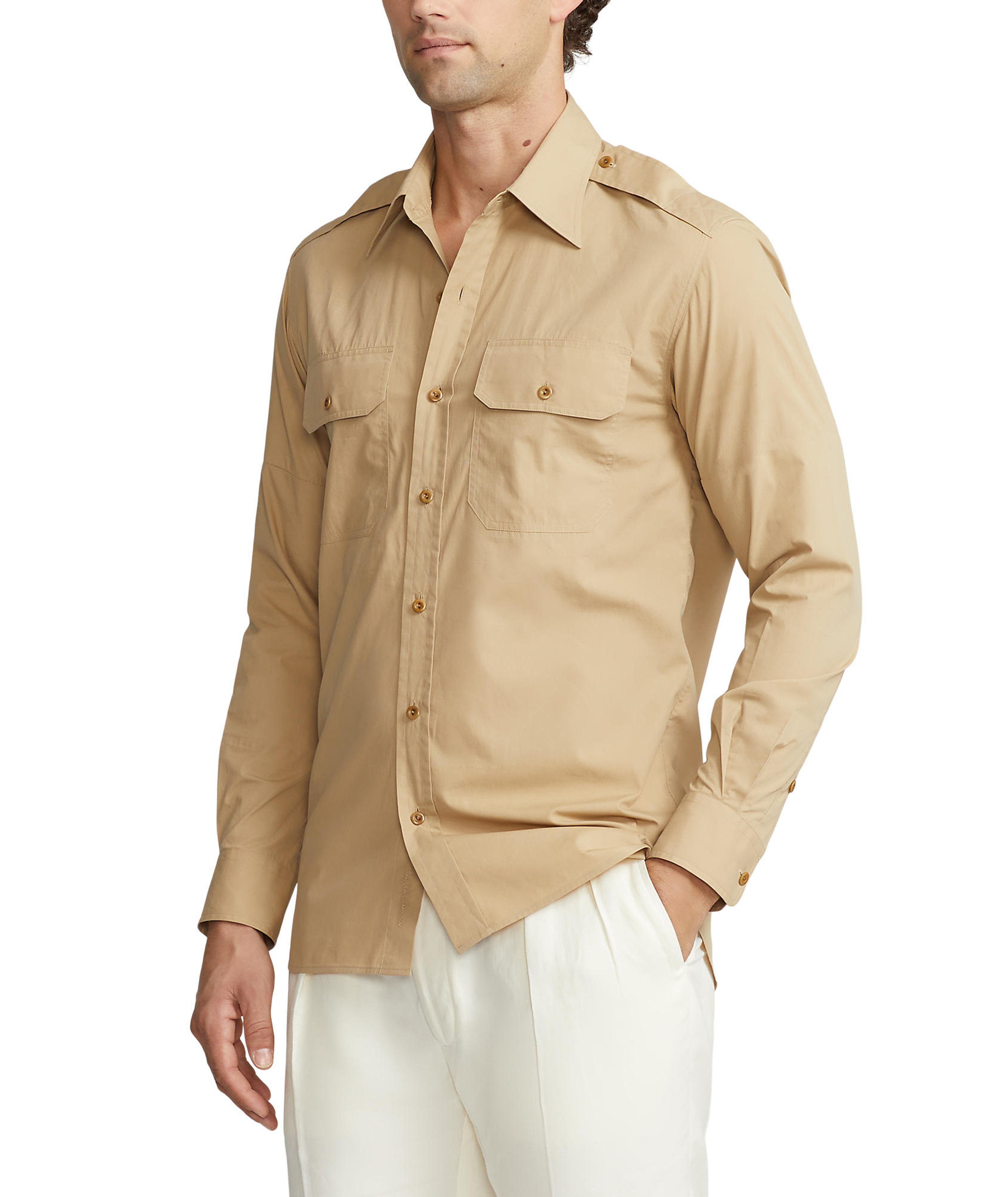 Asford Brushed Poplin Cotton Sport Shirt image 4