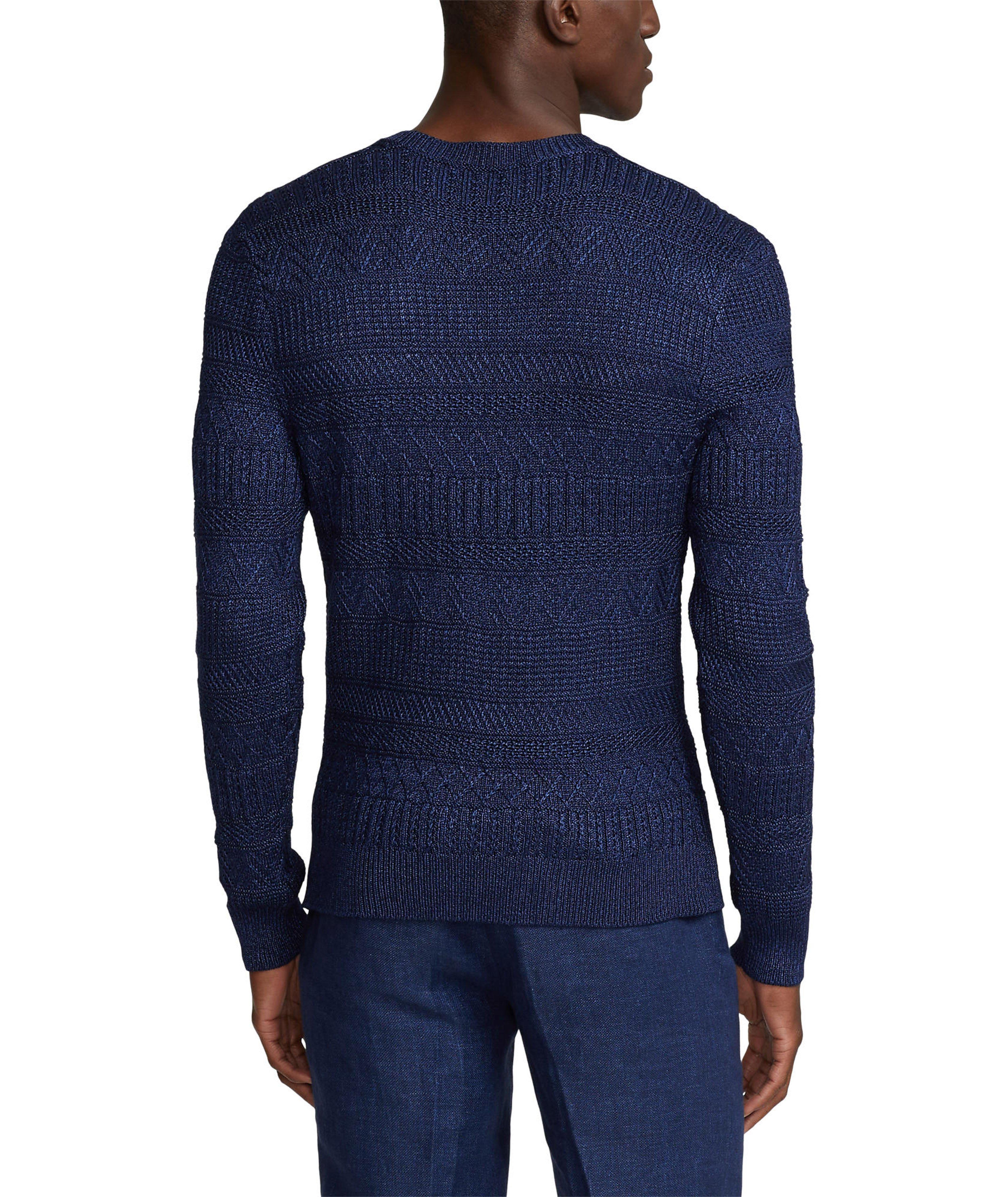Spring Collection Silk-Cotton 7GG Knitted Sweater image 2