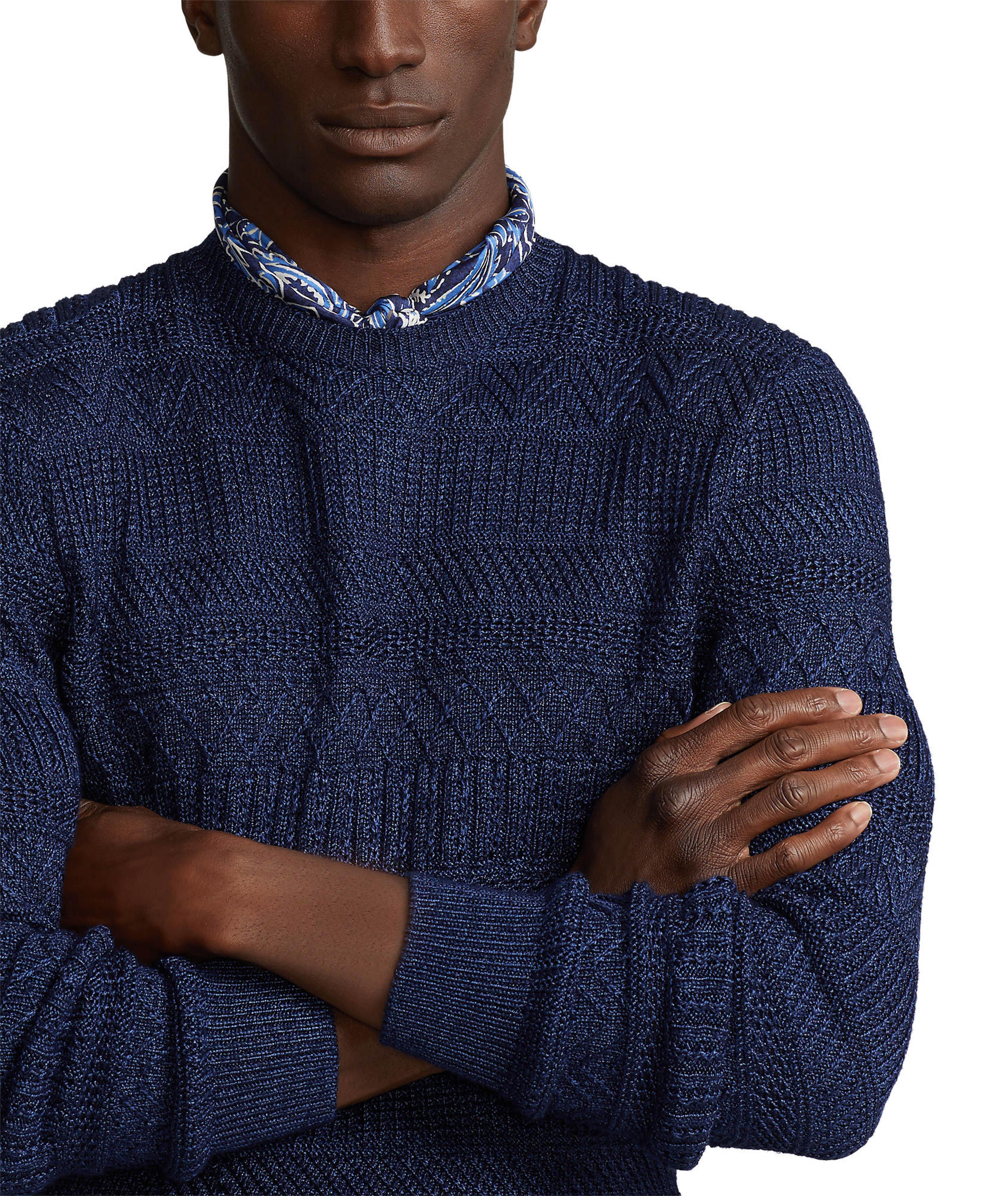 Spring Collection Silk-Cotton 7GG Knitted Sweater image 3