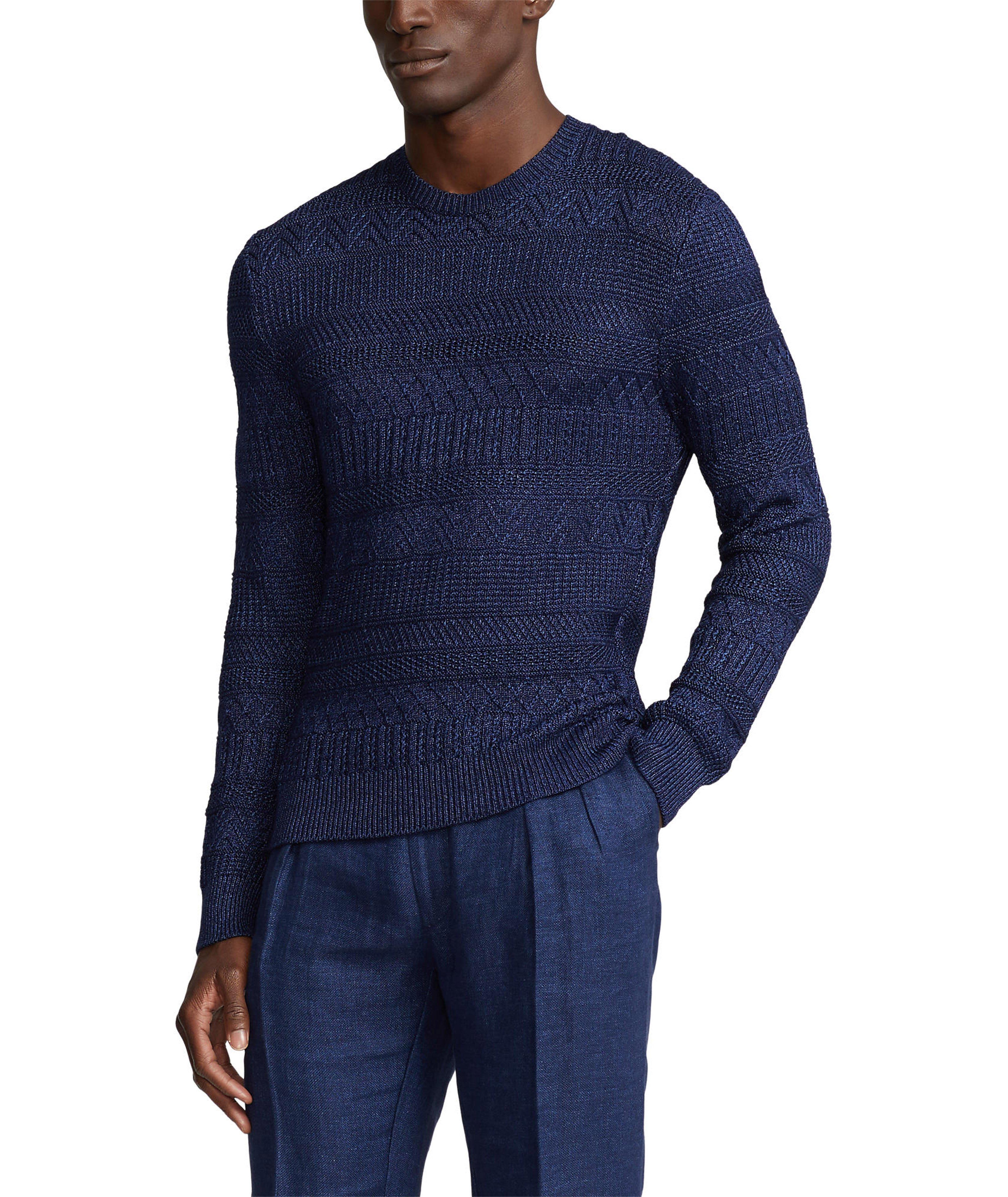 Spring Collection Silk-Cotton 7GG Knitted Sweater image 4