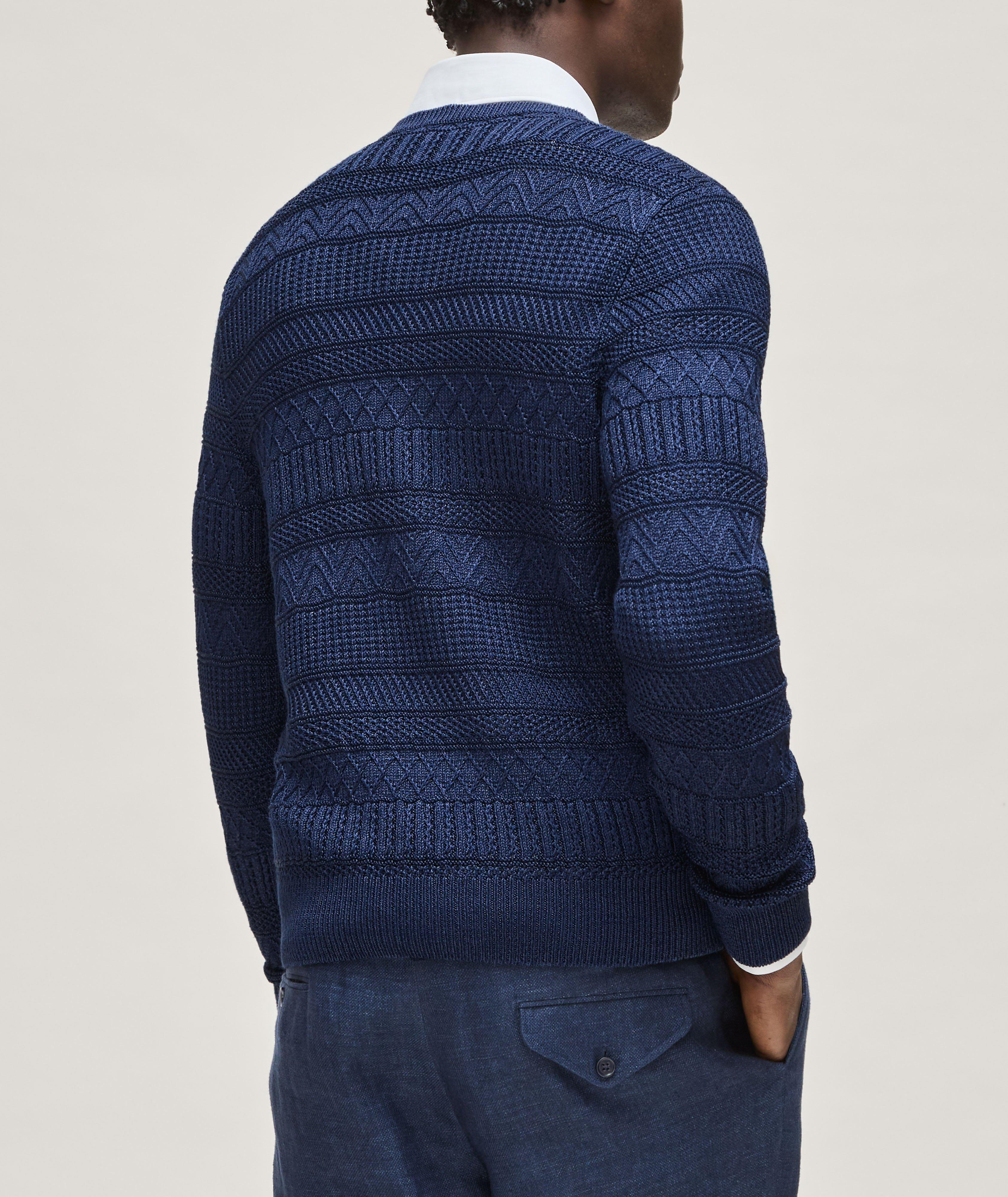 Spring Collection Silk-Cotton 7GG Knitted Sweater image 7