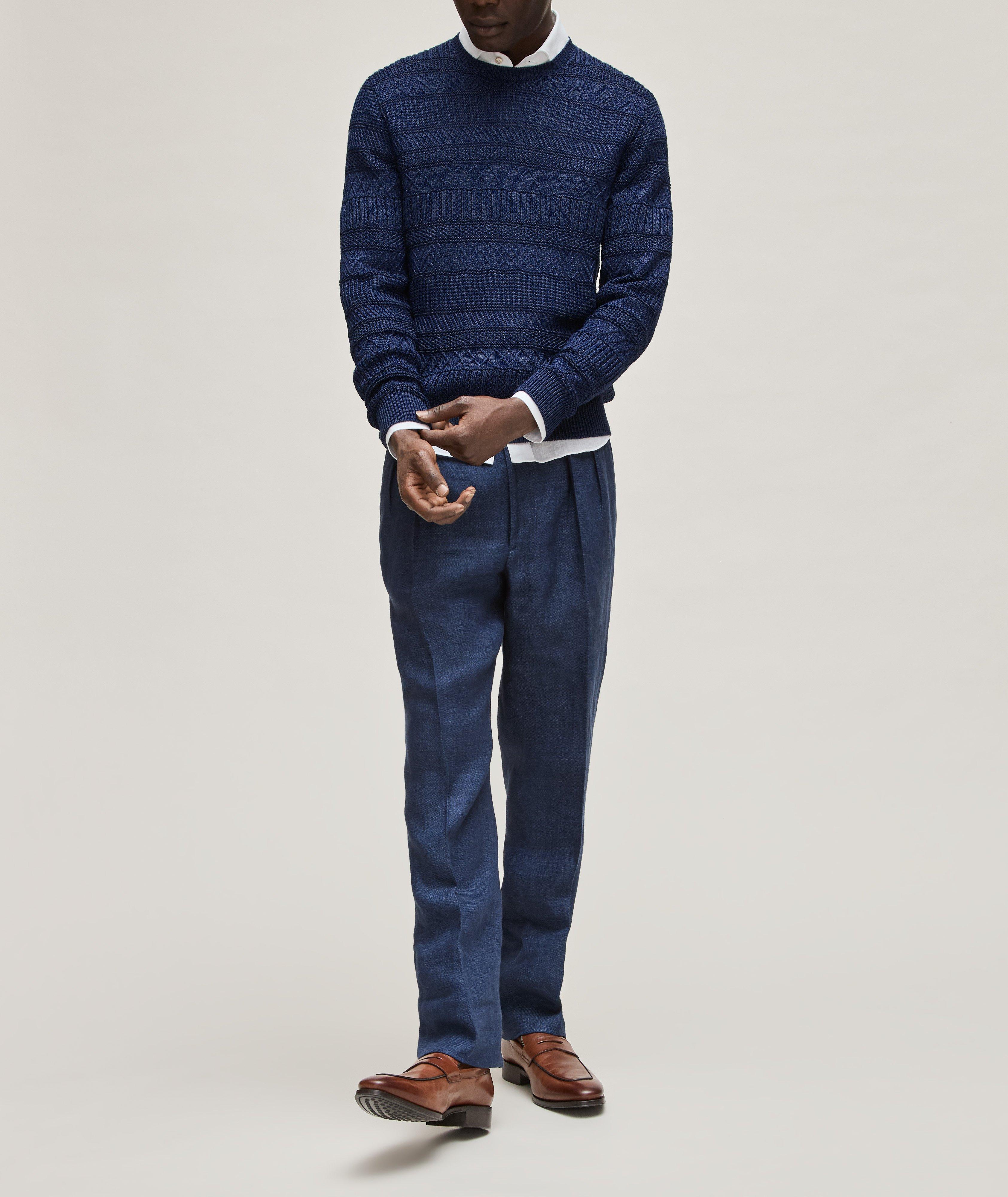 Spring Collection Silk-Cotton 7GG Knitted Sweater image 8