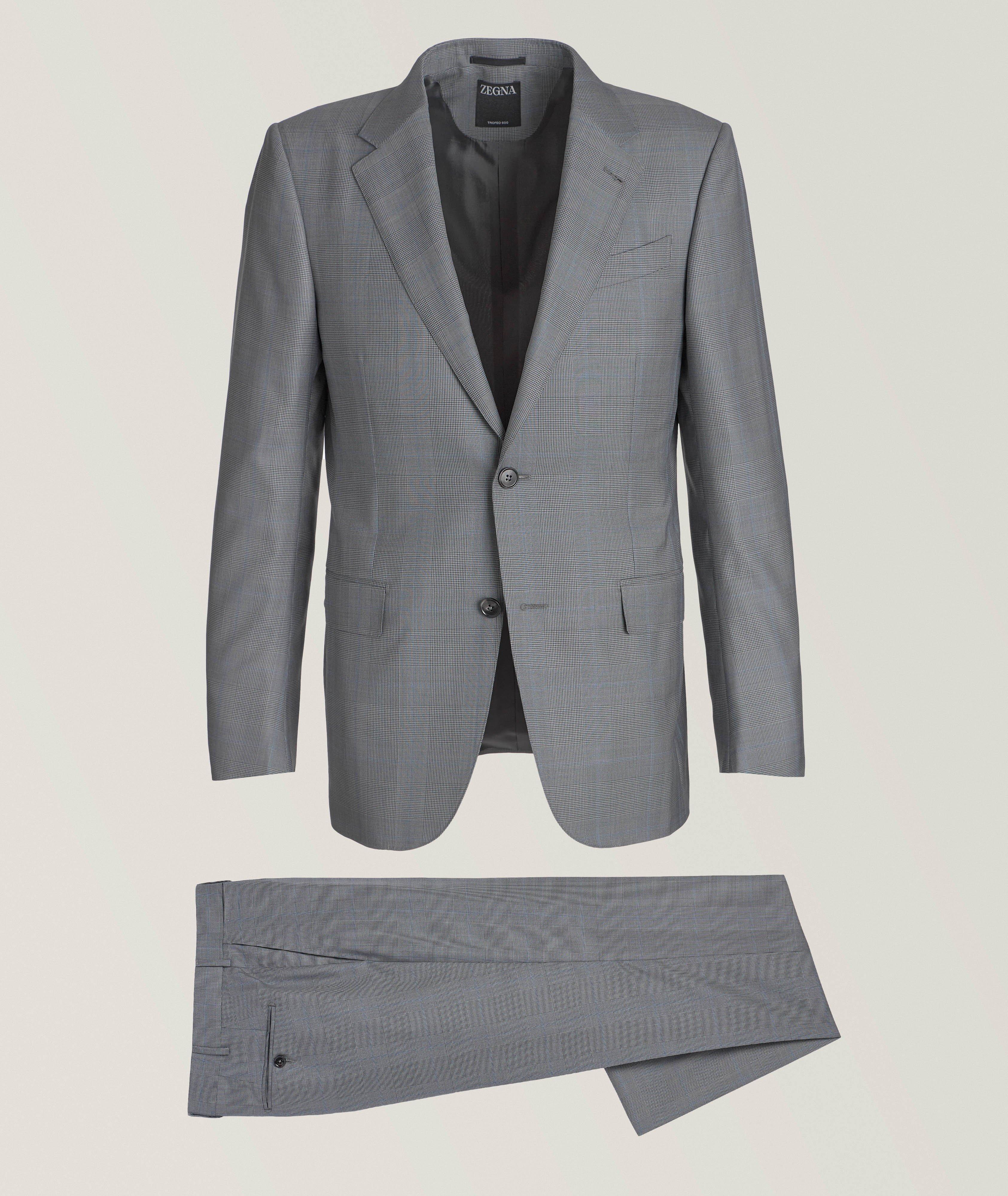 Sartorial Tonal Plaid Trofeo 600 Wool-Silk Suit