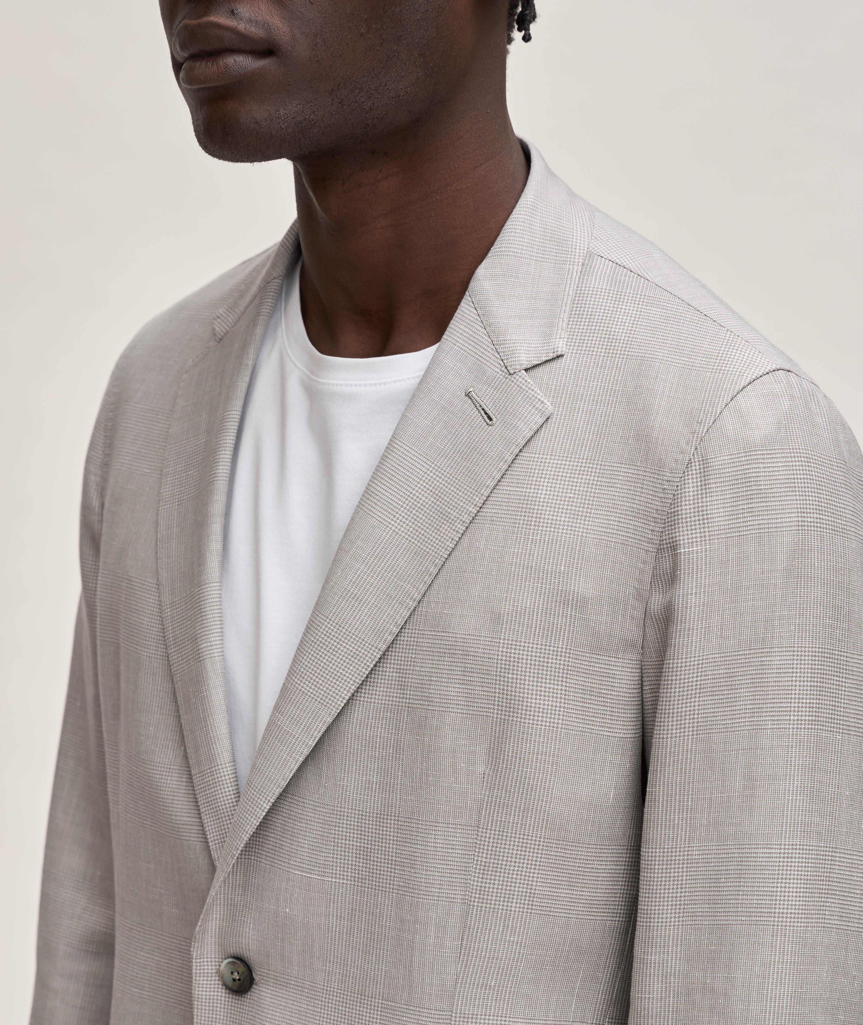 Prince of Wales Wool, Linen & Silk Sport Jacket image 3