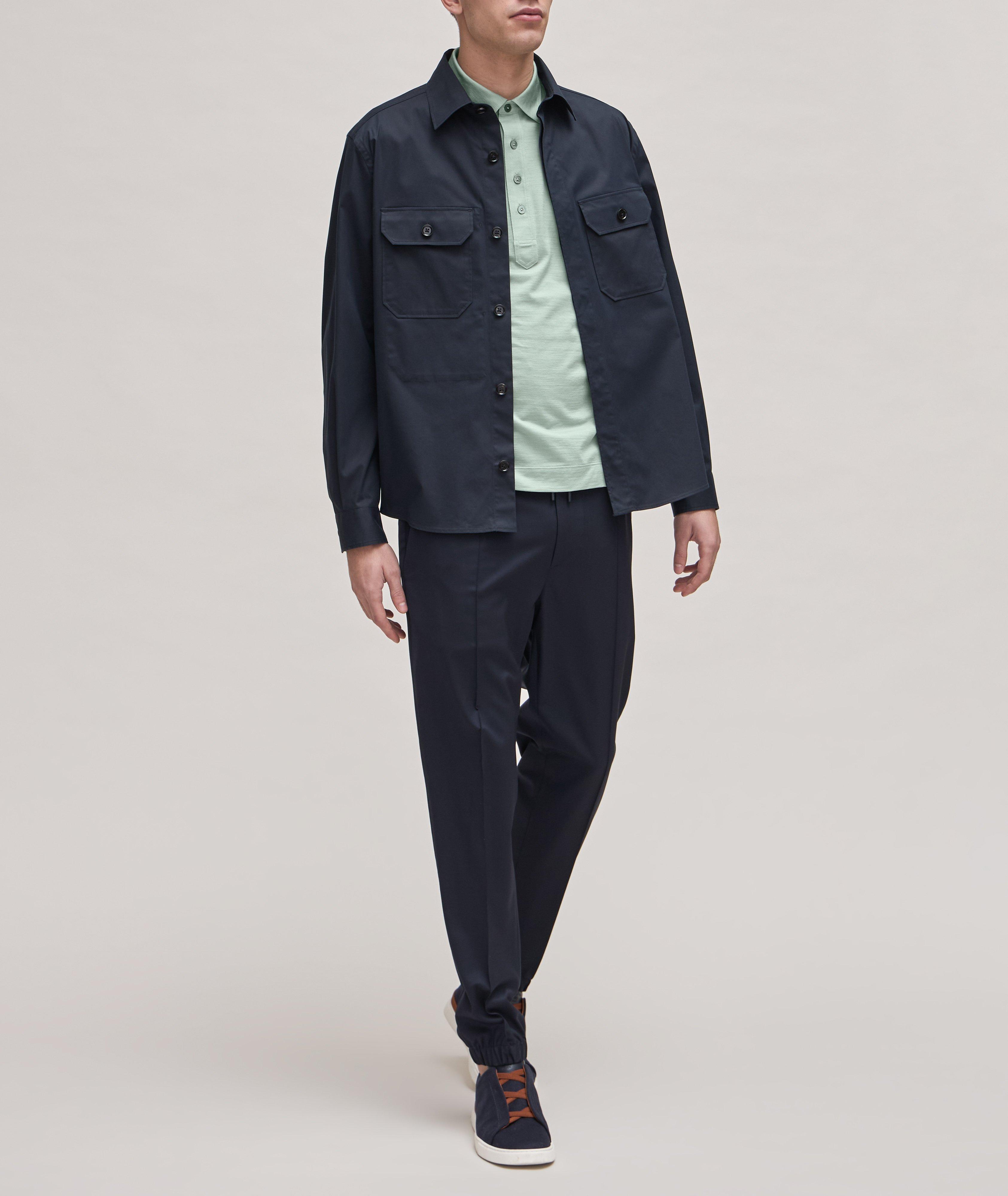 Leggerissimo Heathered Silk-Cotton Polo  image 3