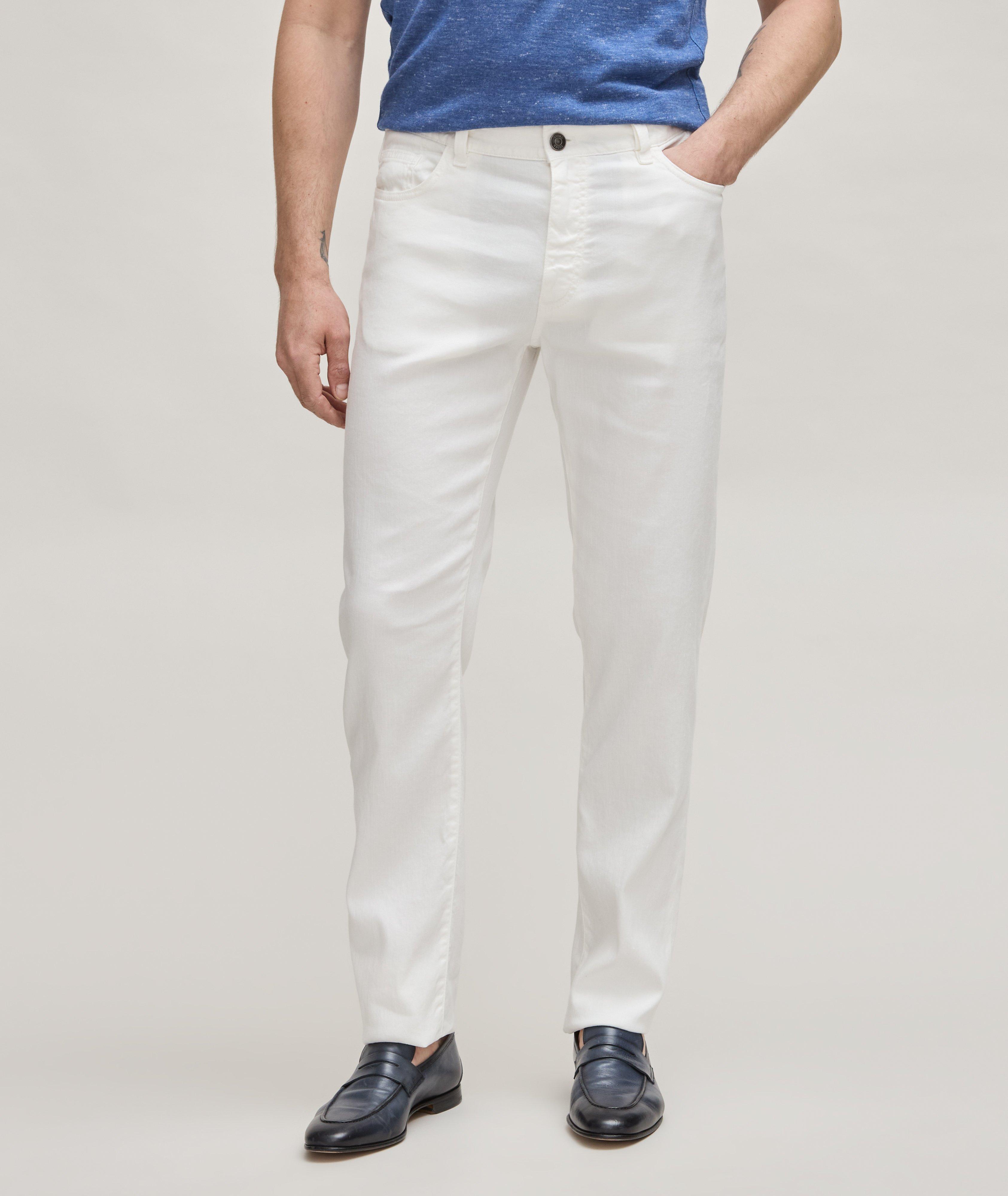 Stretch-Linen & Cotton Roccia Jeans image 1