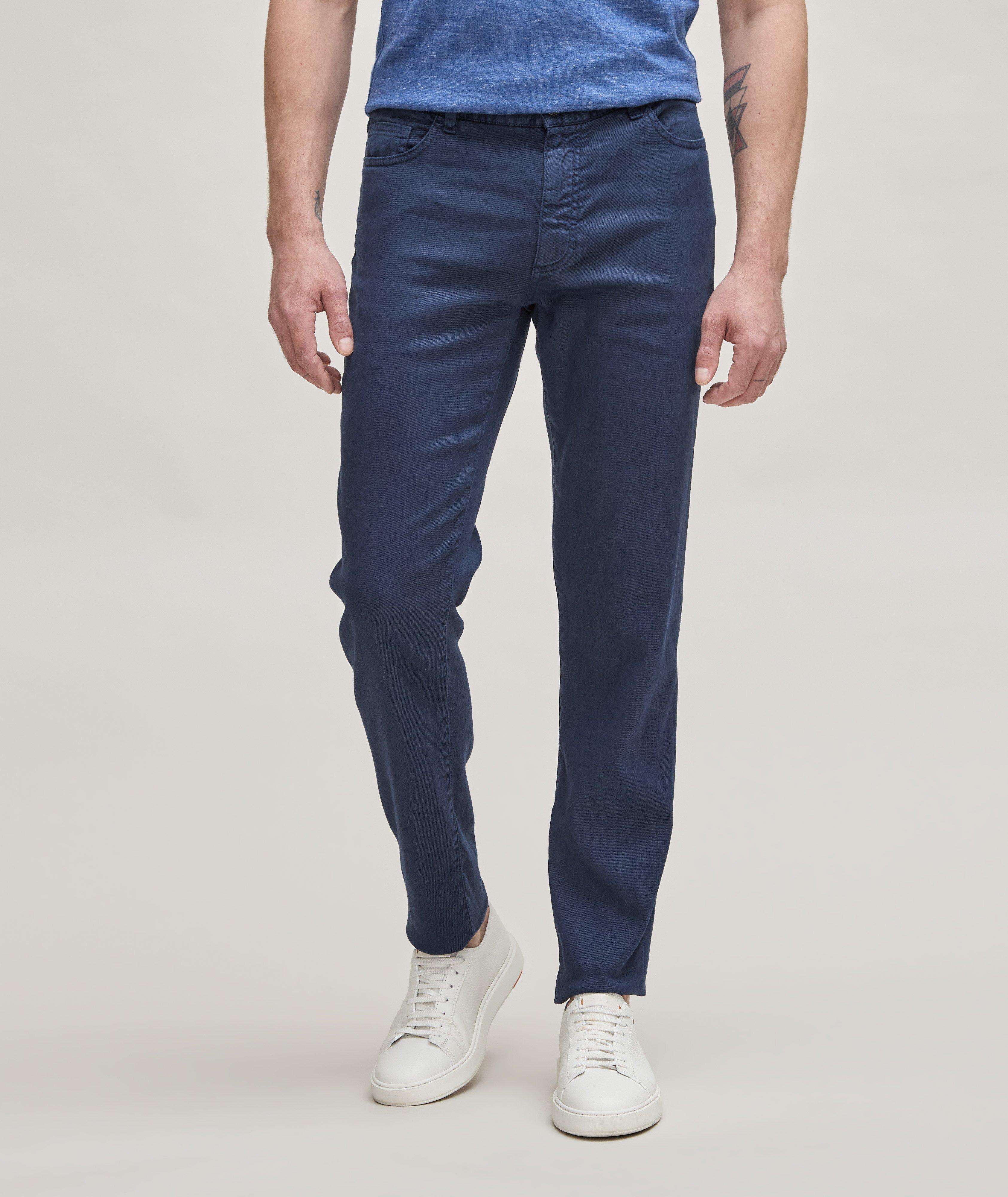 Stretch-Linen & Cotton Roccia Jeans image 1