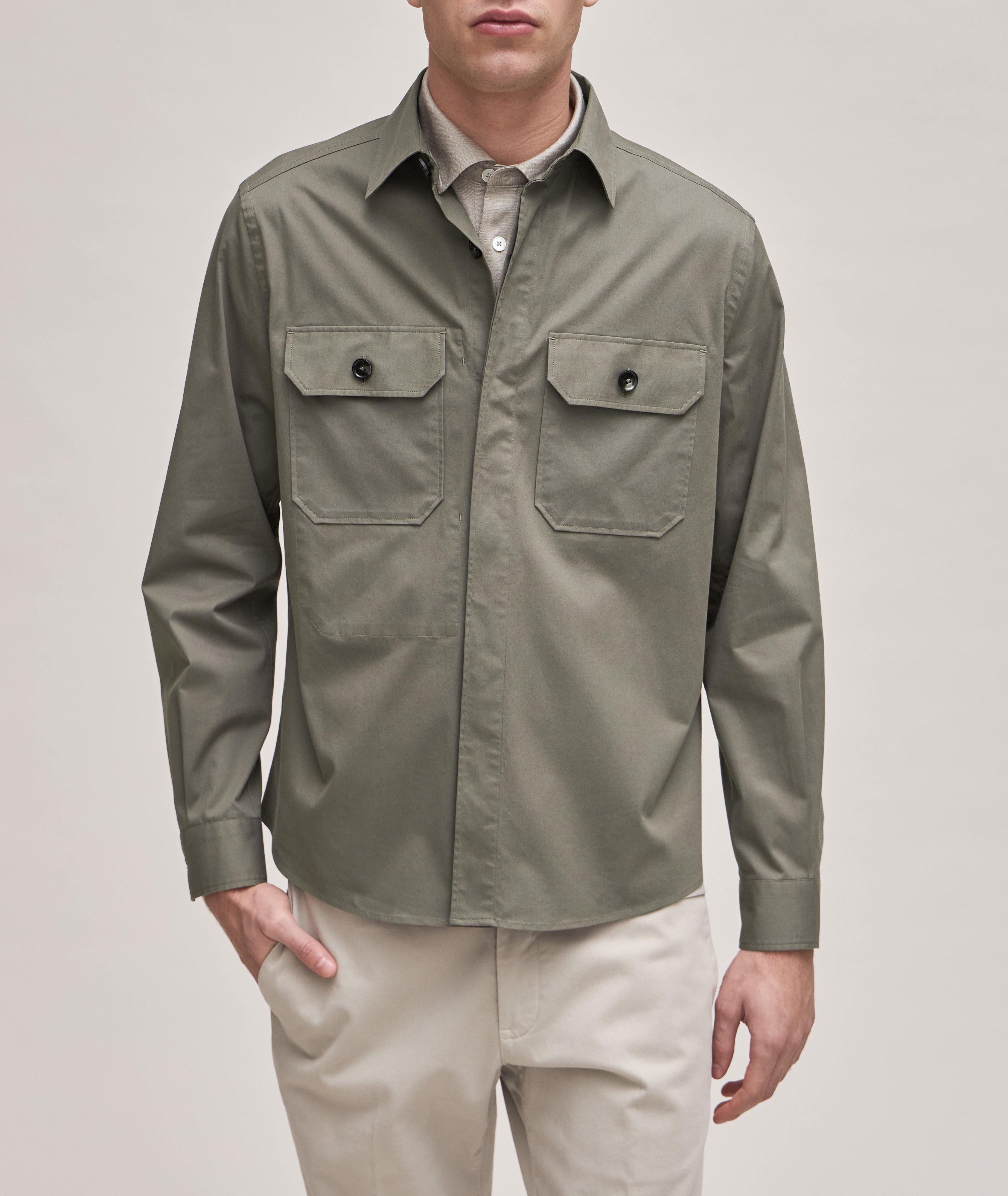 Premium Cotton Utility Overshirt image 1
