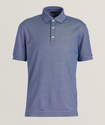 Moncler Piqué Cotton Polo | Polos | Harry Rosen