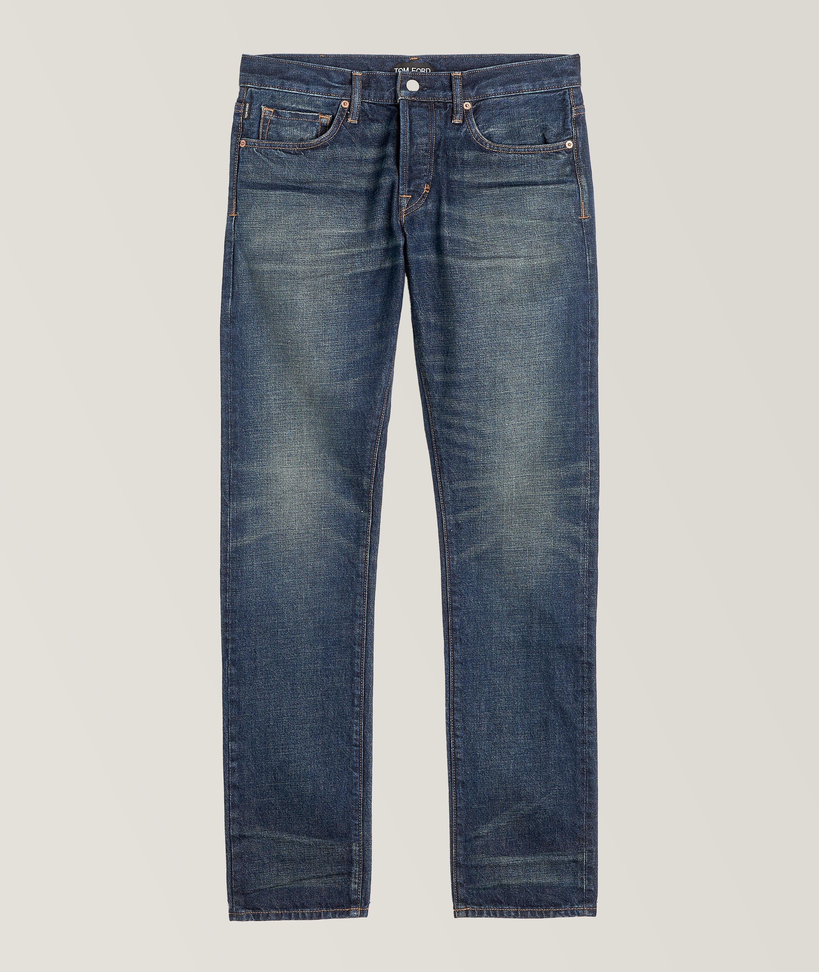 Tom Ford Jean En Denim Liséré De Coupe Amincie En Bleu , Taille Homme 36