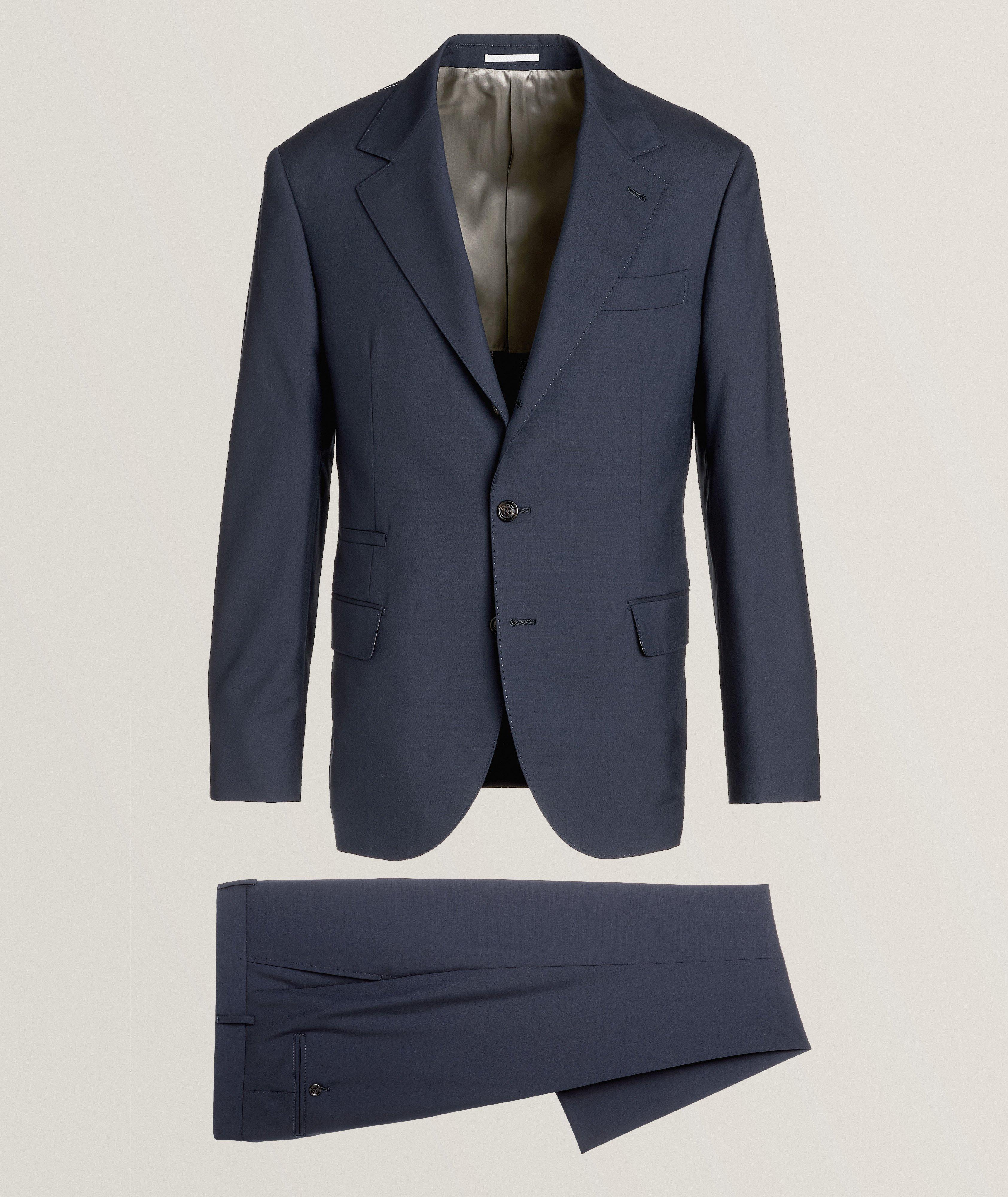 Brunello Cucinelli Light Virgin Wool Suit En Bleu , Taille Homme 52