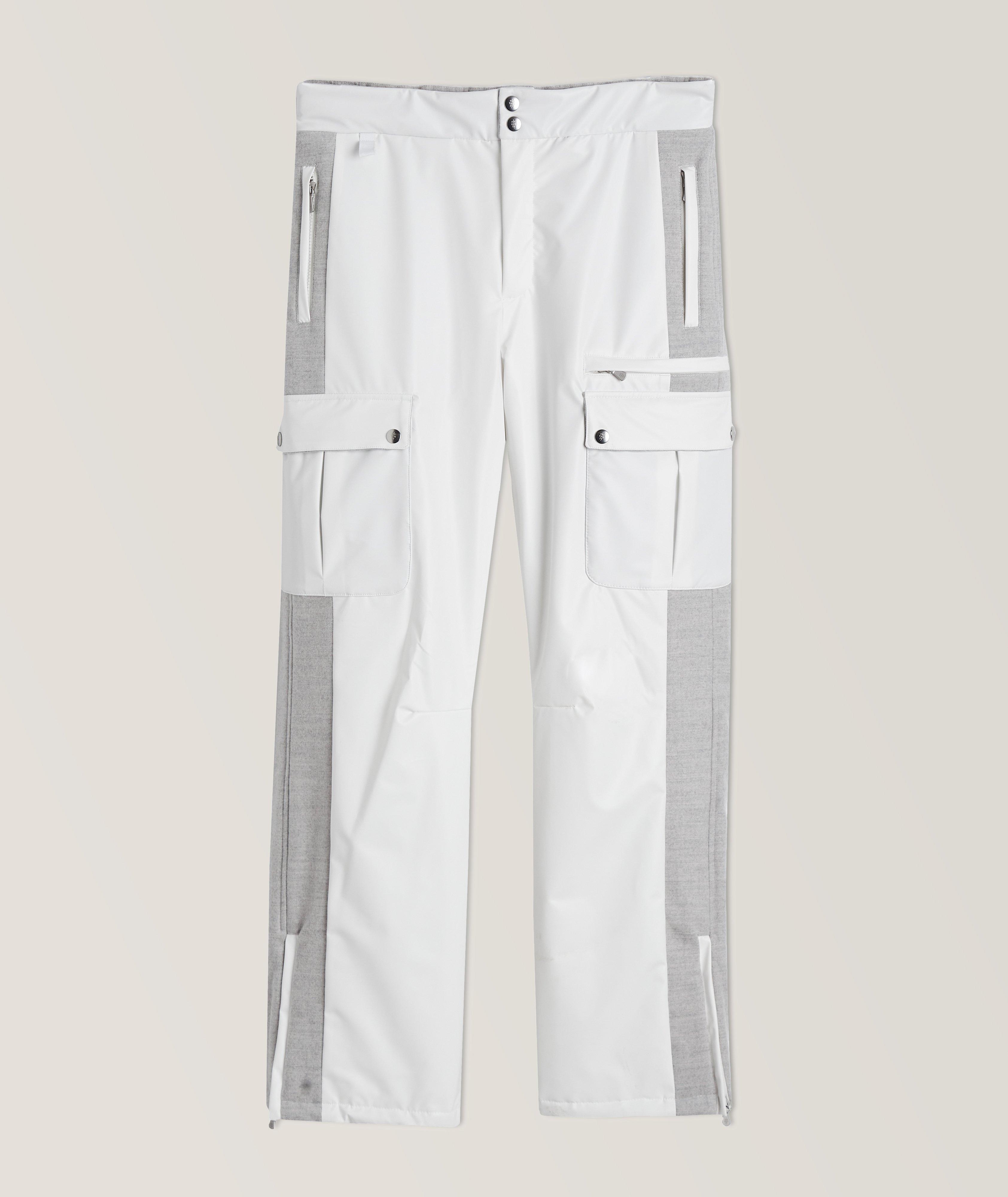 Eleventy Pantalon De Ski Aux Textures Variées En Blanc , Taille Homme 52