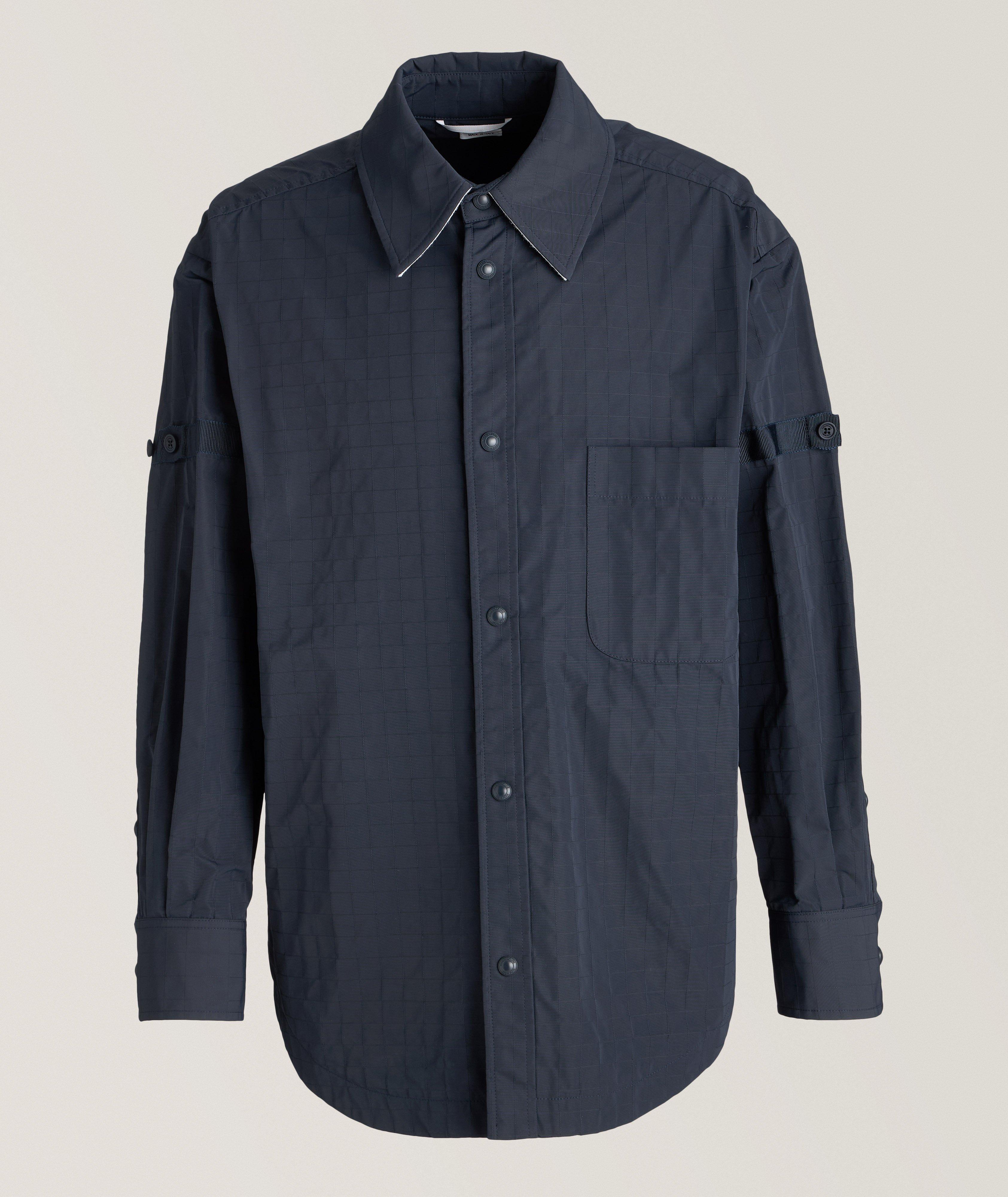 Tonal Gridded Overshirt