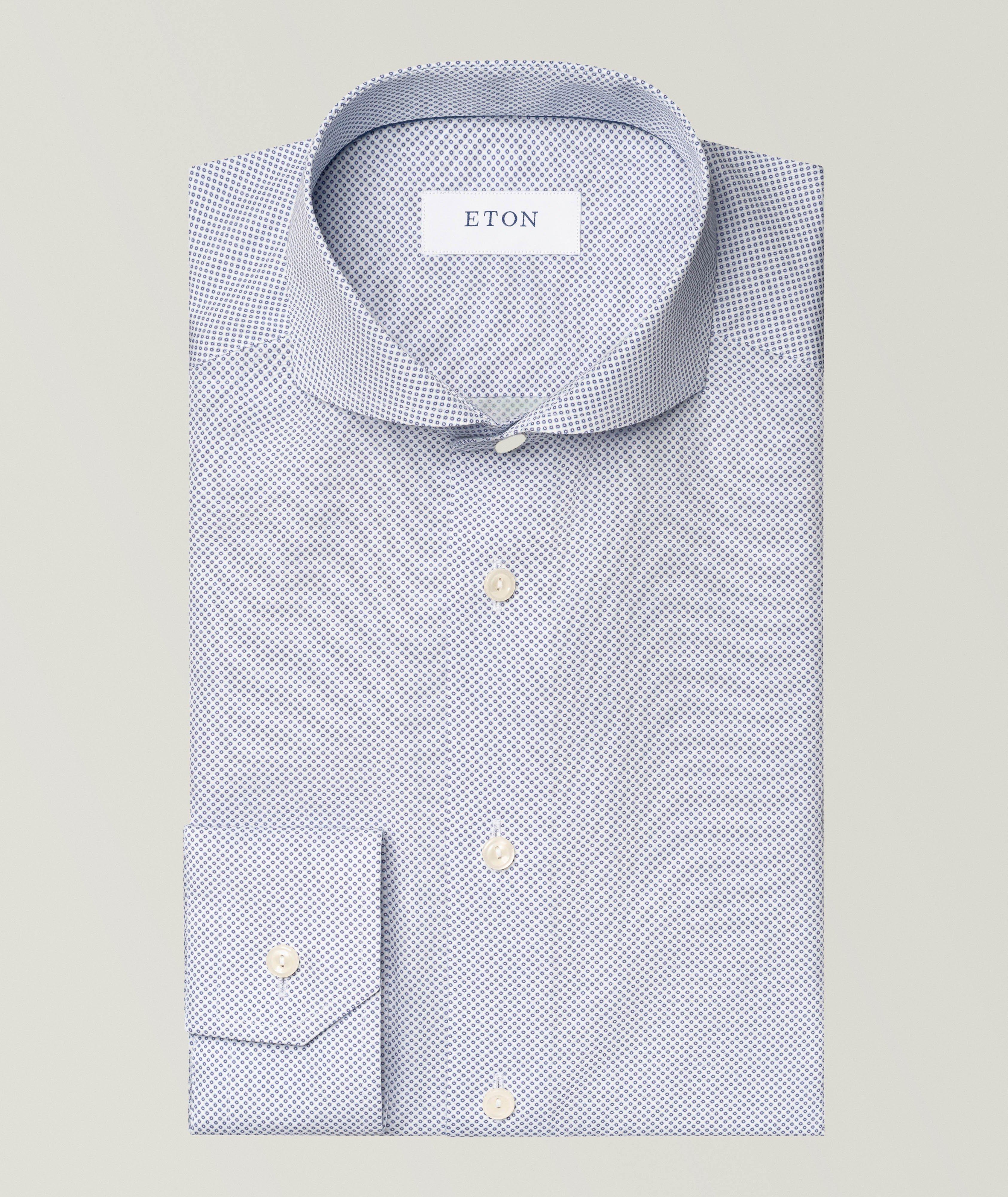 Micro Print Signature Poplin Shirt  image 0