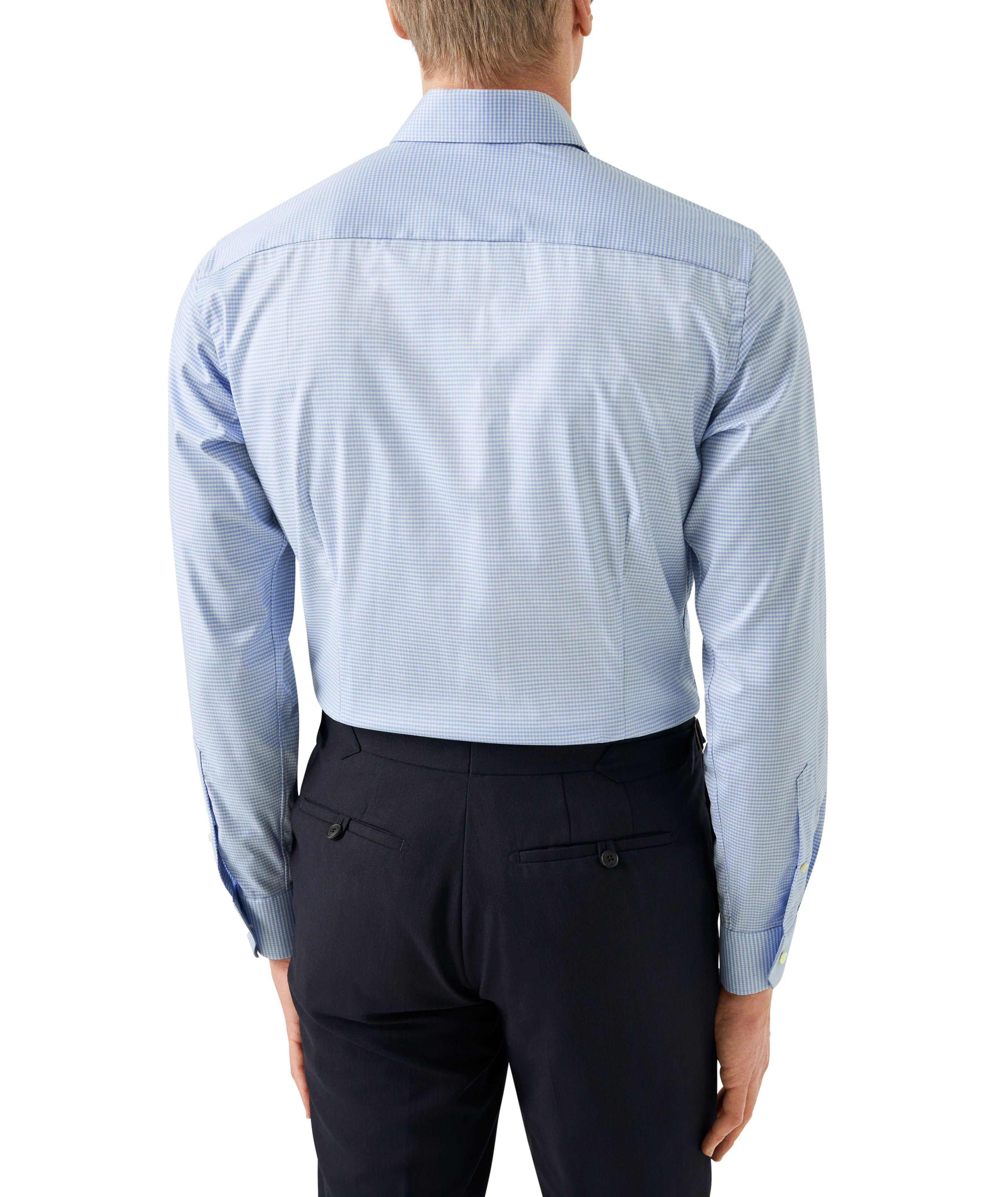 Micro Check Organic Cotton-Blend Shirt image 2