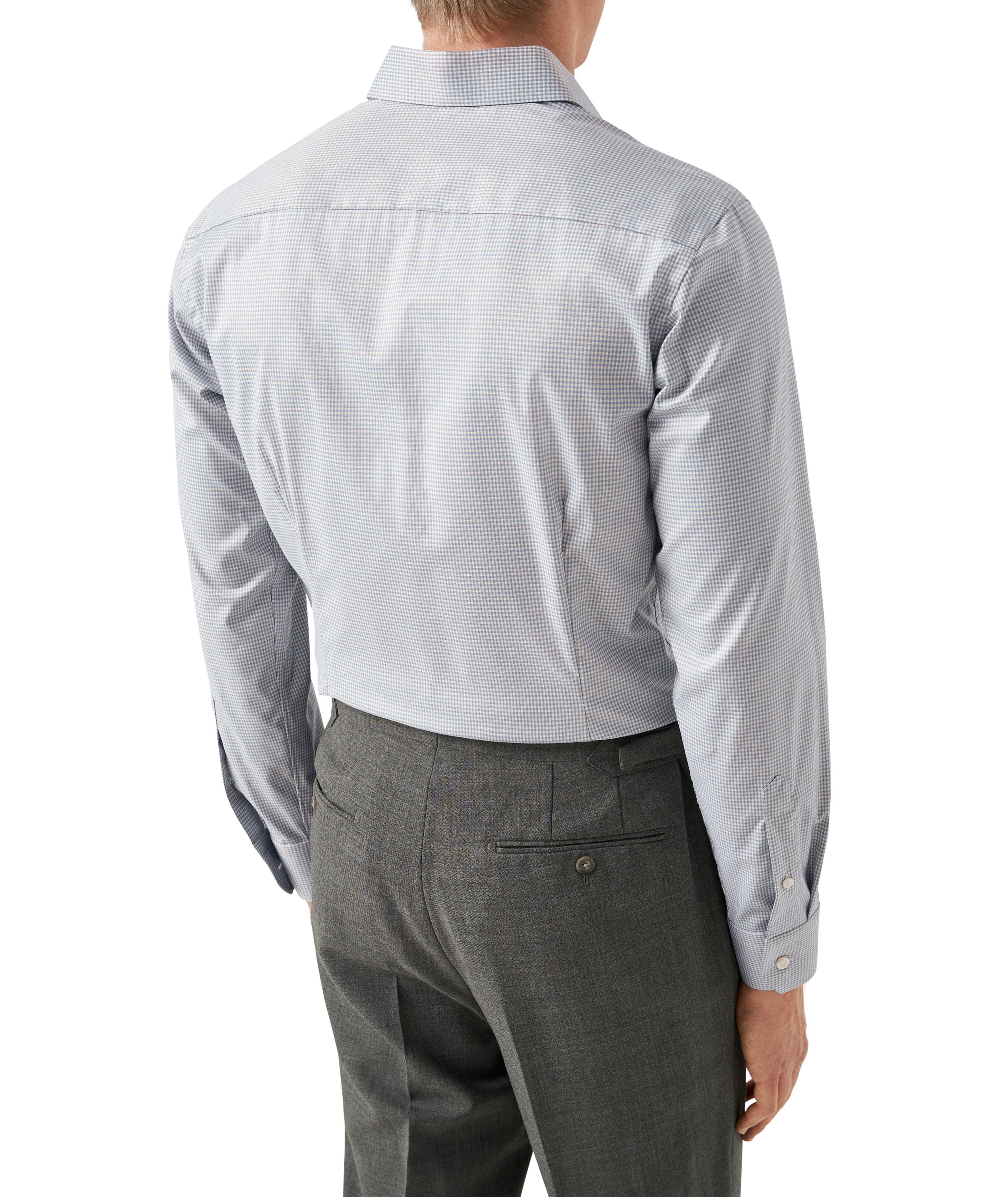 Micro Check Organic Cotton-Blend Shirt image 2