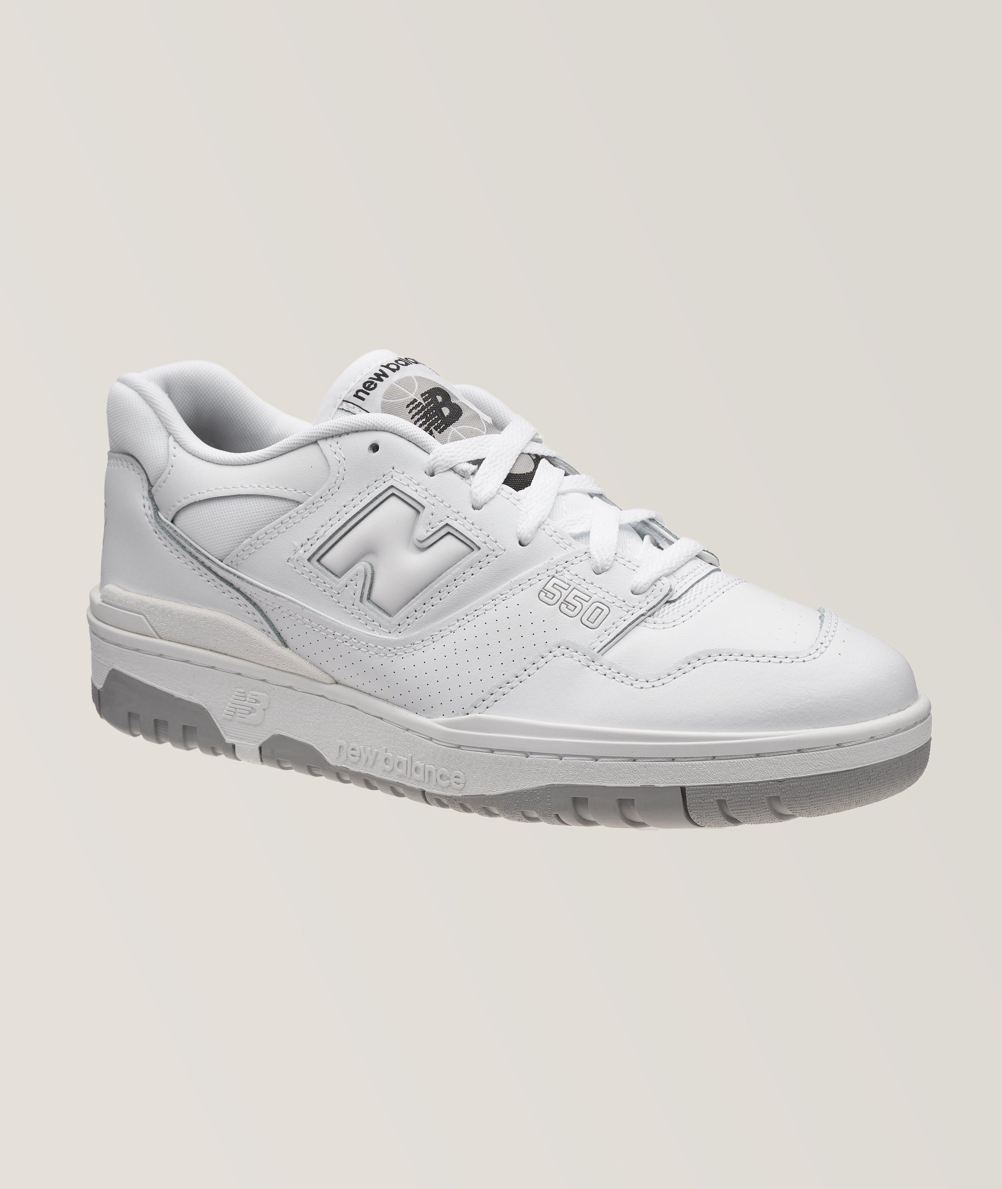 New Balance Chaussure Sport 550 En Cuir Perforé En Blanc , Taille Homme 11.5