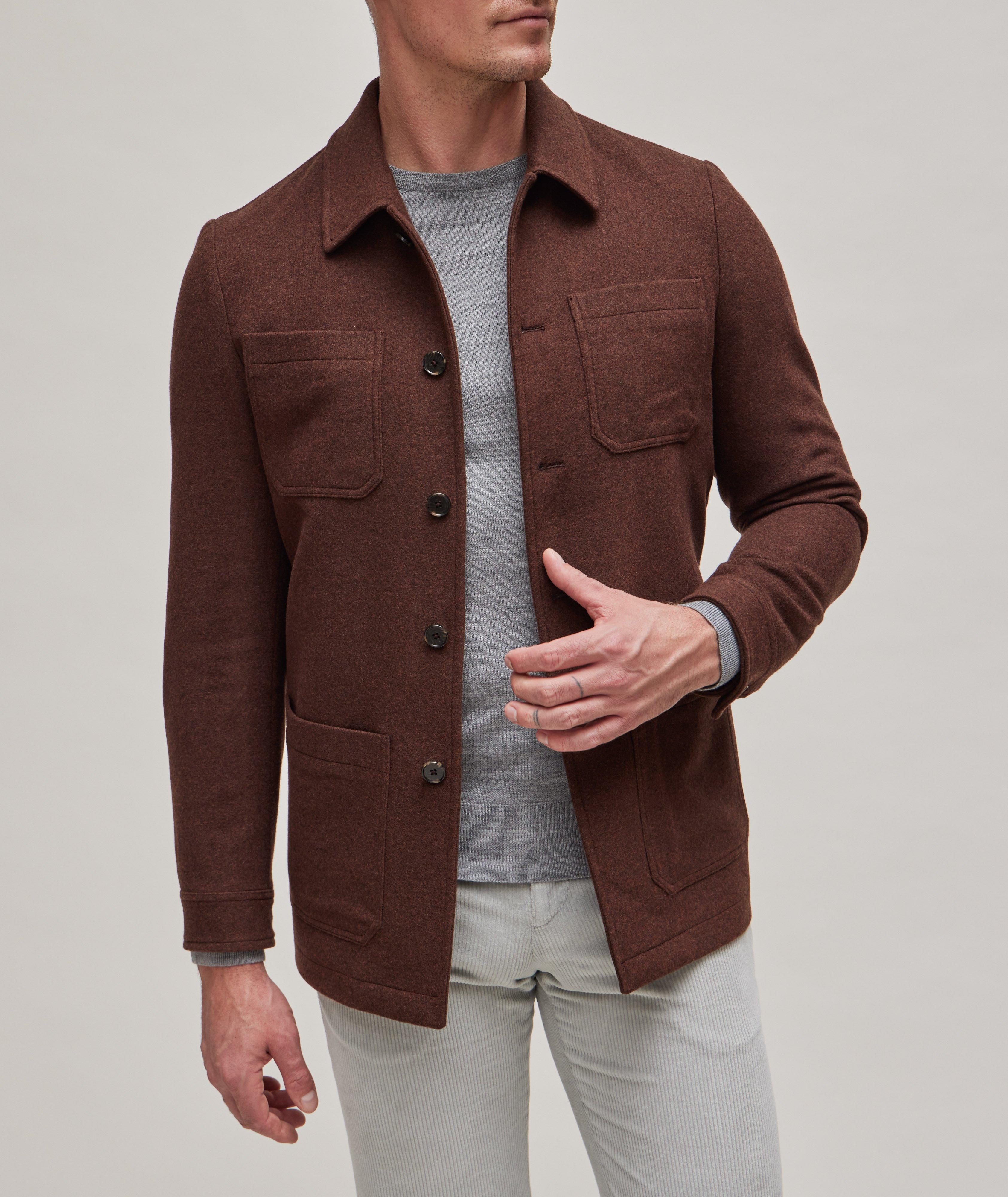 Patch Pocket Wool Overshirt image 1