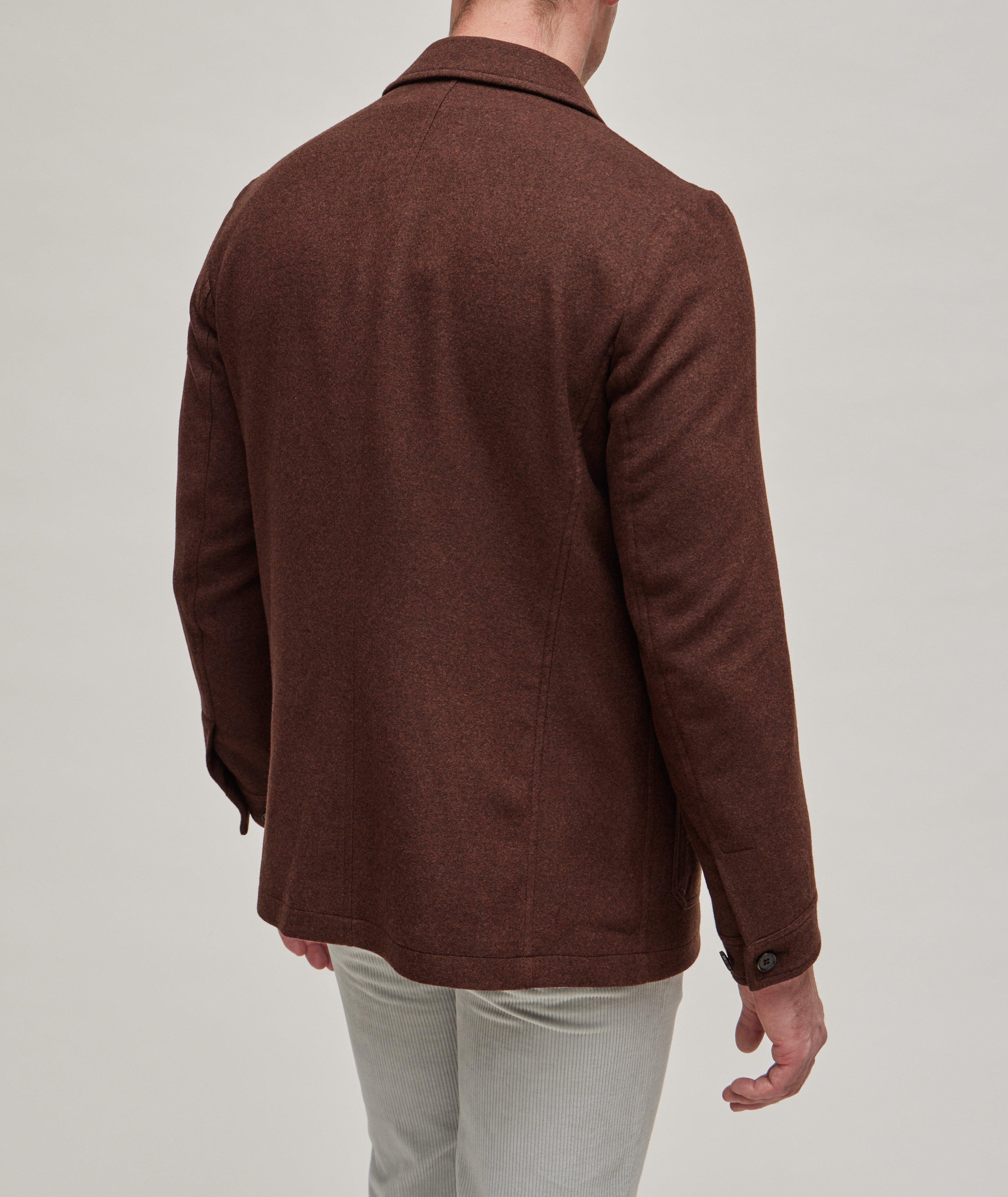 Patch Pocket Wool Overshirt image 2