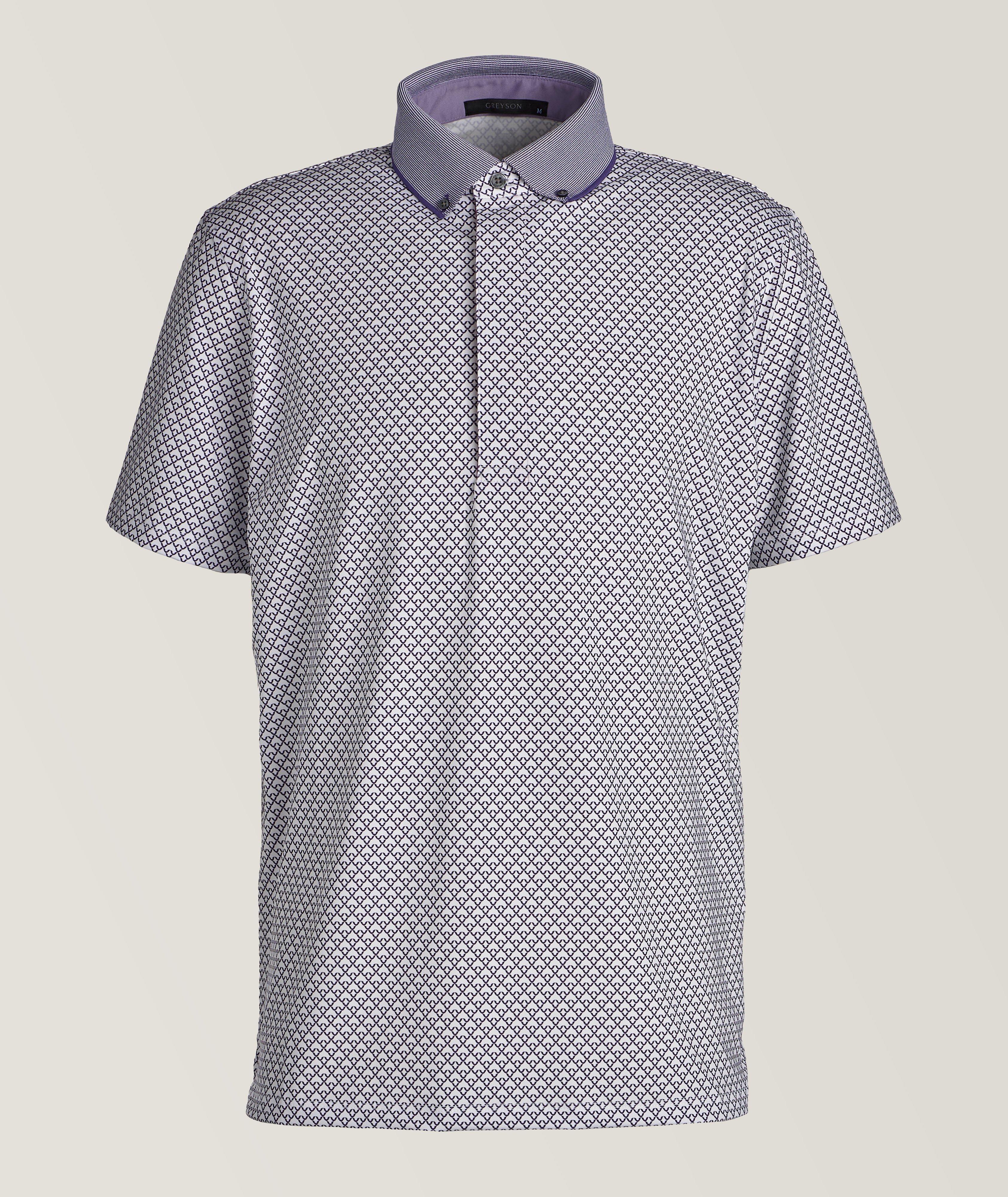 Greyson Polo À Col Boutonné En Blanc , Taille Homme Moyen