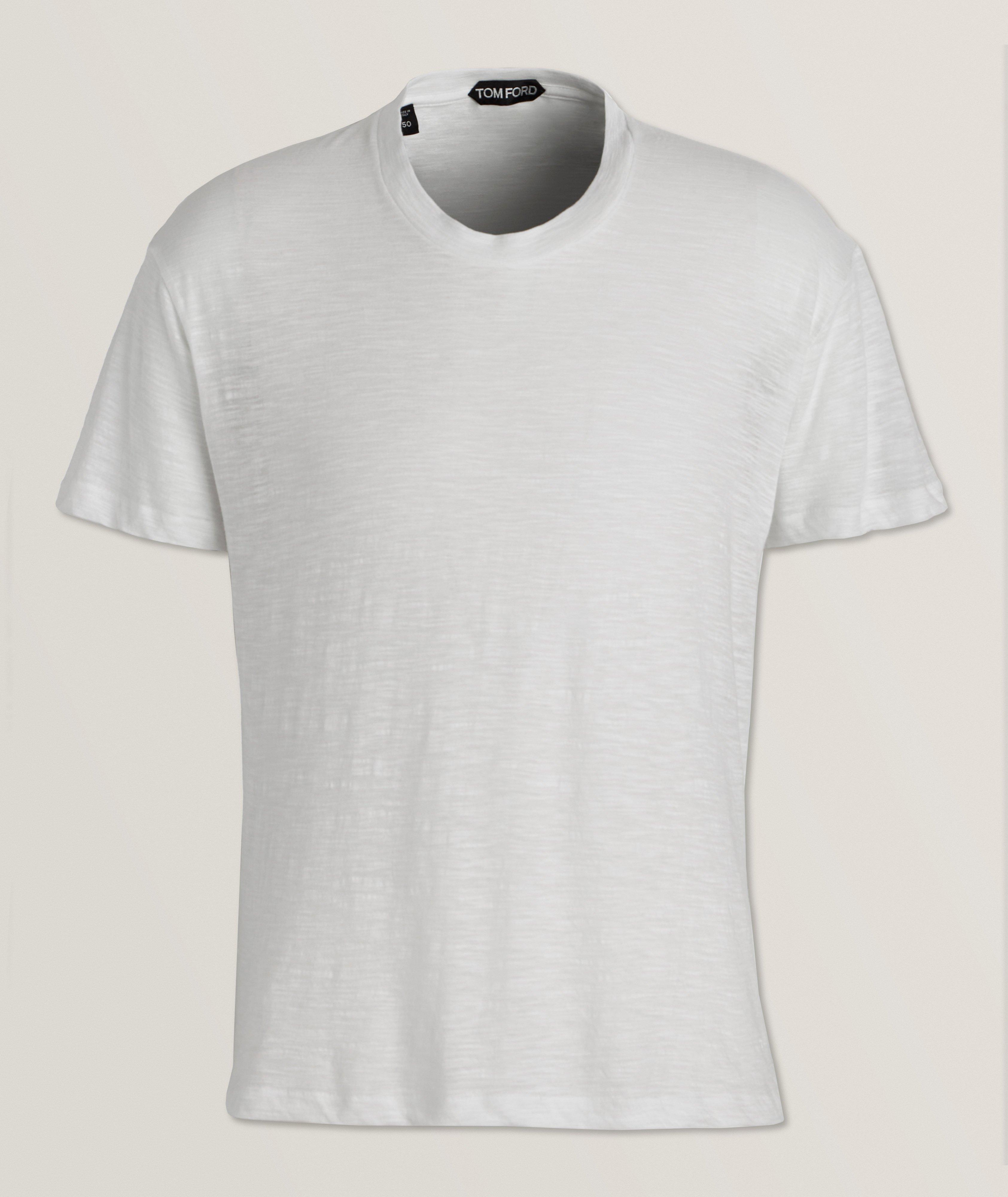 Tom Ford T-Shirt En Mélange De Coton En Blanc , Taille Homme TG