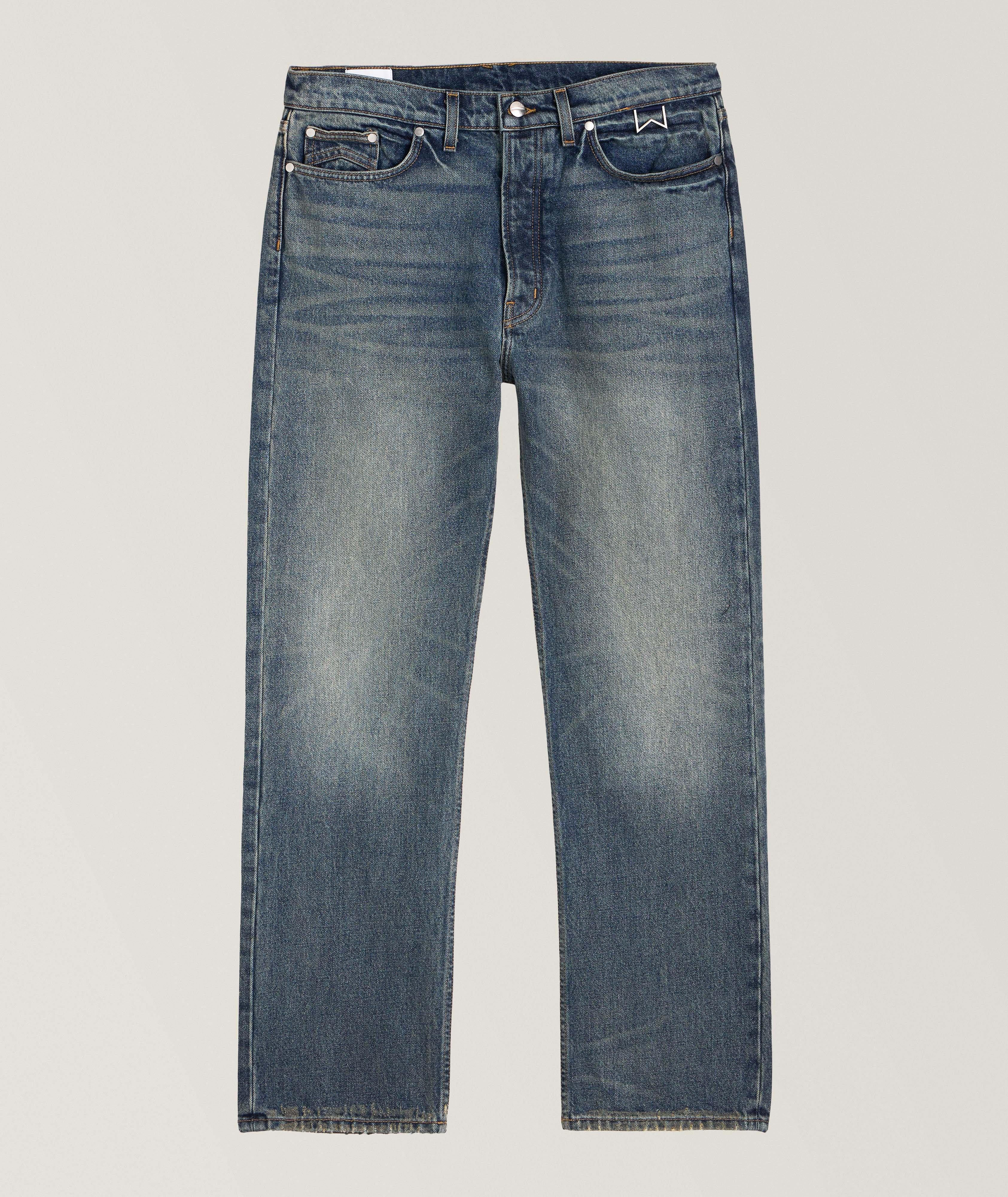 Rhude 90's Cotton Jeans In Blue , Men's Size 30