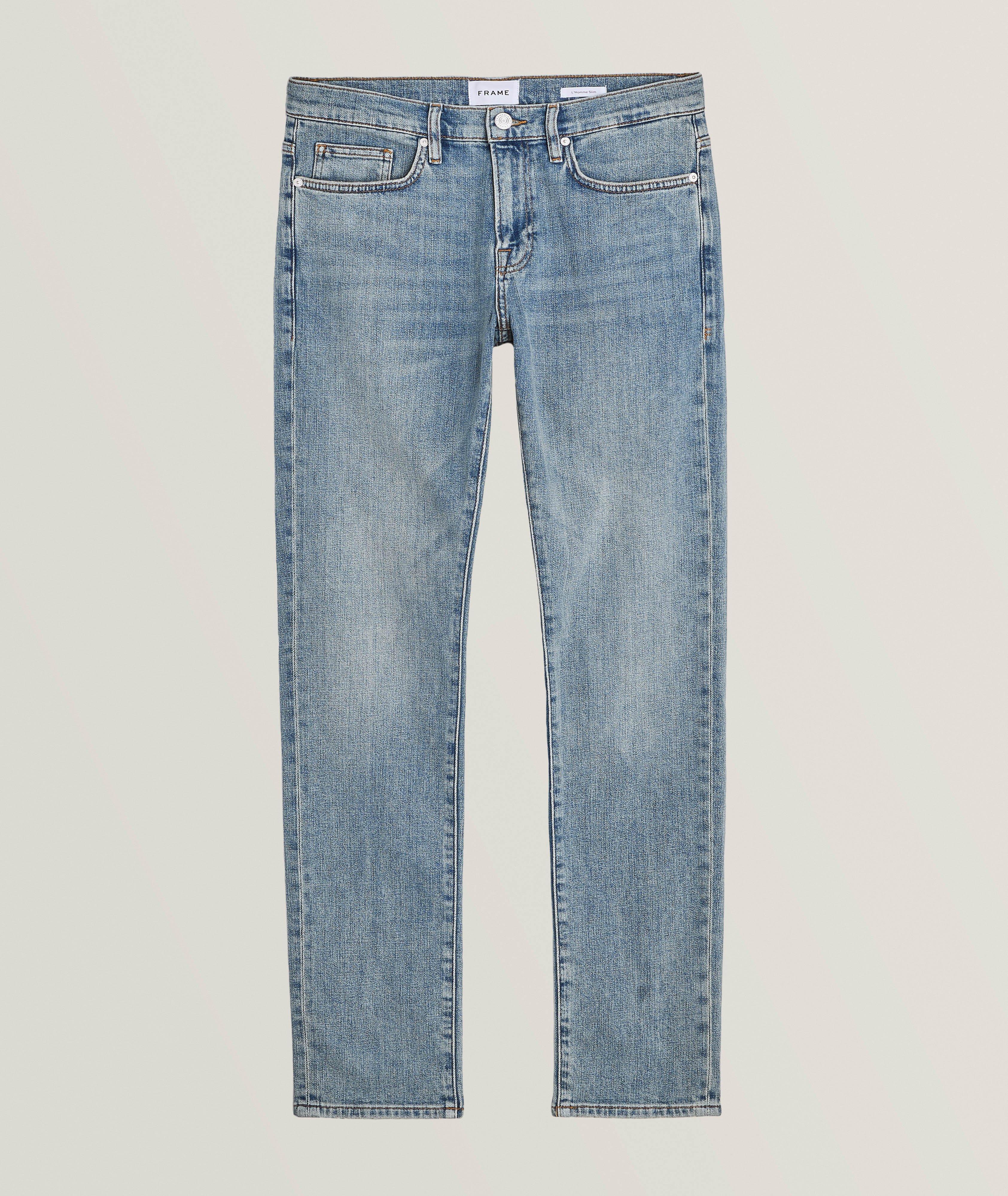 Frame L'Homme Slim-Fit Stretch-Cotton Jeans
