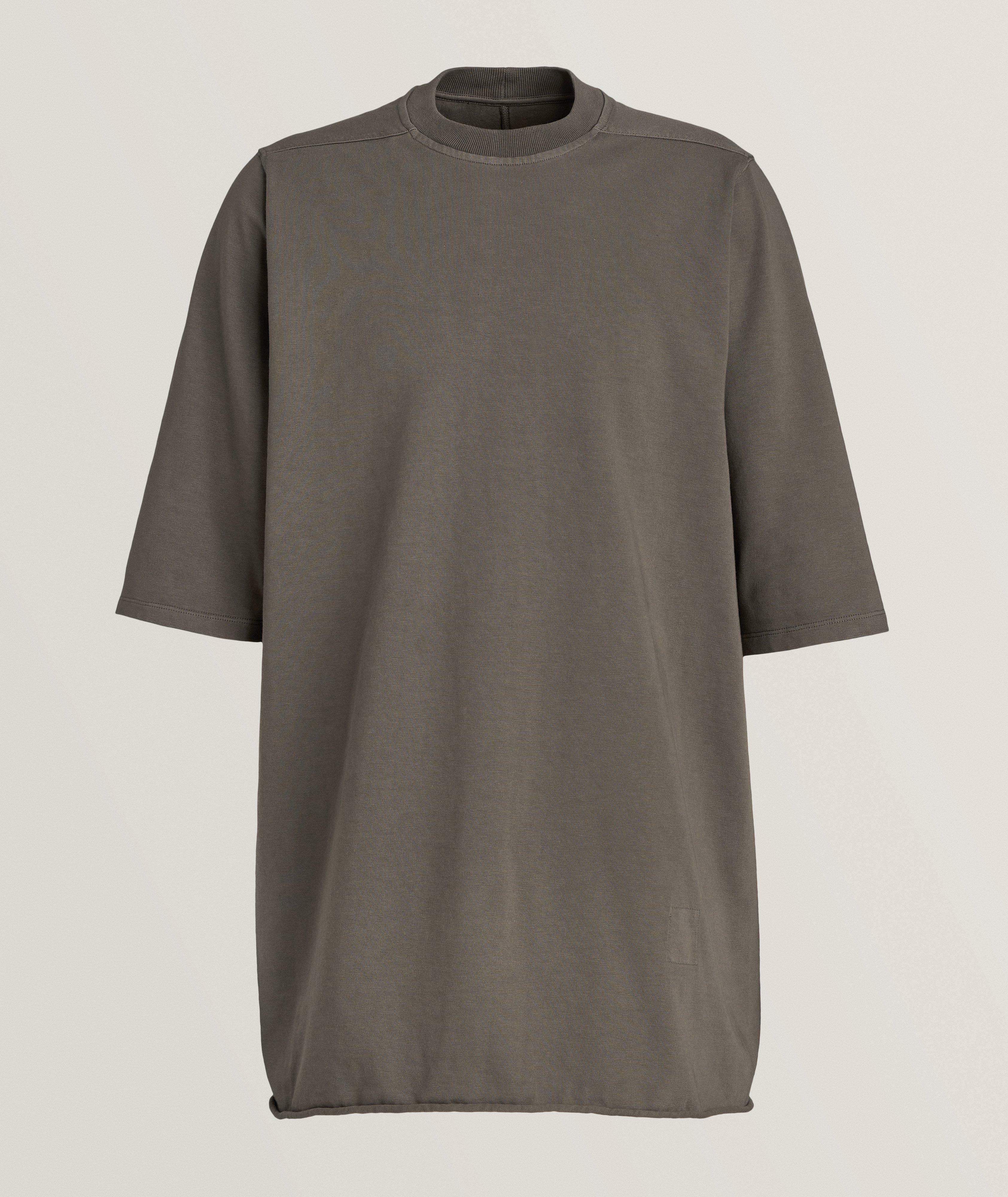 Rick Owens Drkshdw Heavyweight Certified Organic Cotton T-Shirt In Brown , Men's Size 2XL